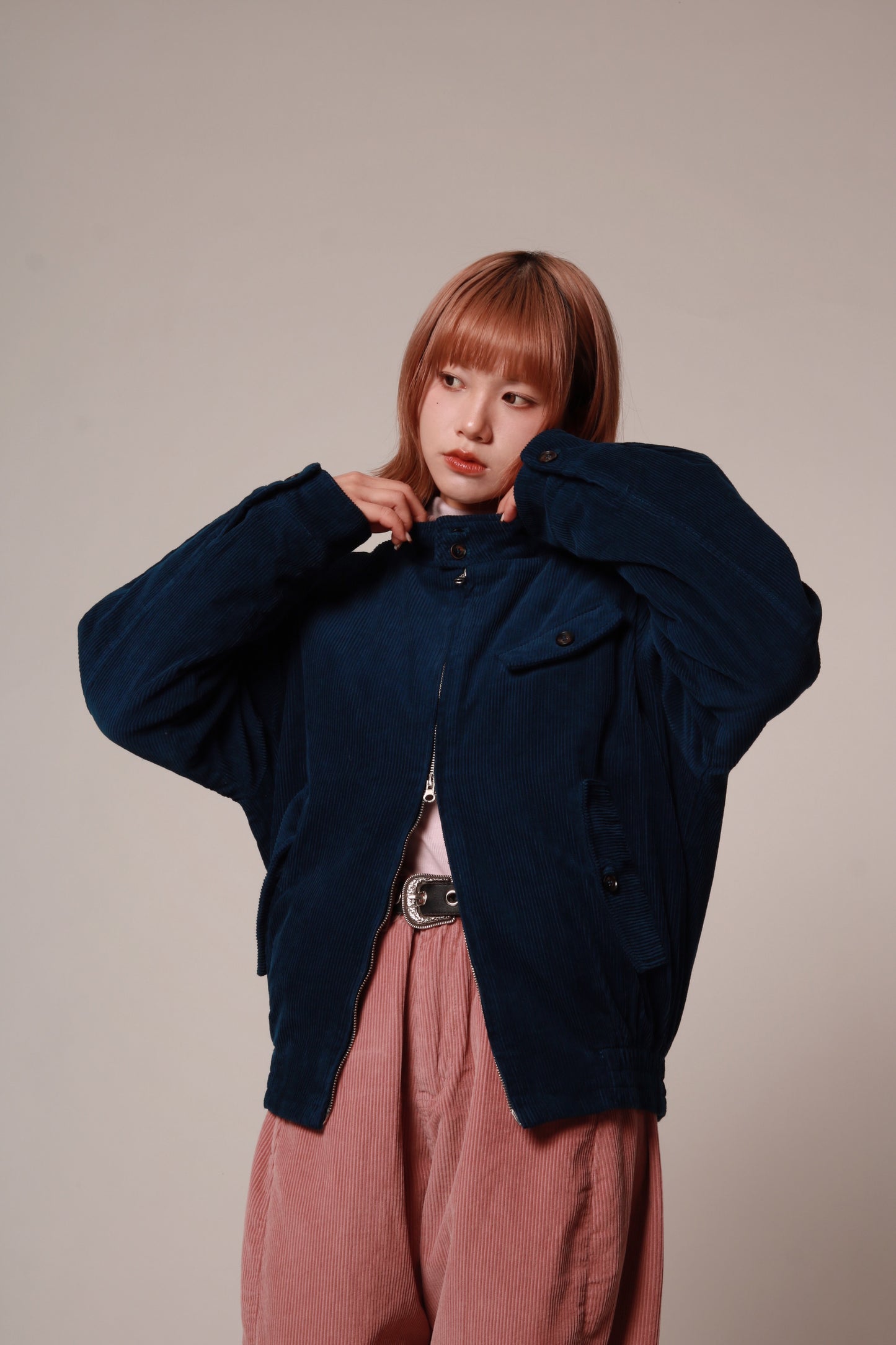 Unisex Corduroy Jacket (Navy)