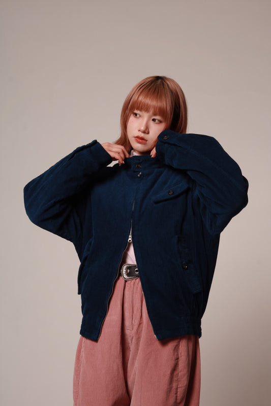 Unisex Corduroy Jacket (Navy)