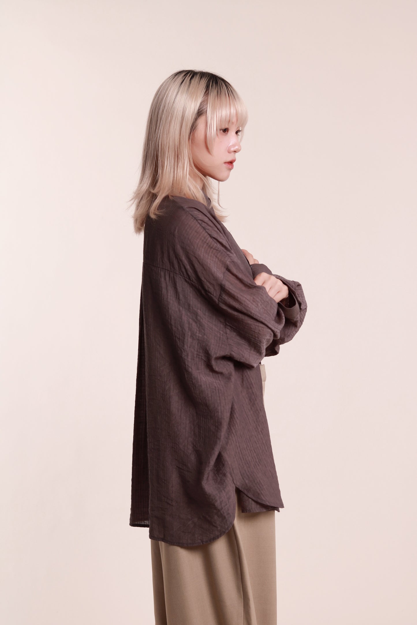 Softy Oversize Shirt (Charcoal)