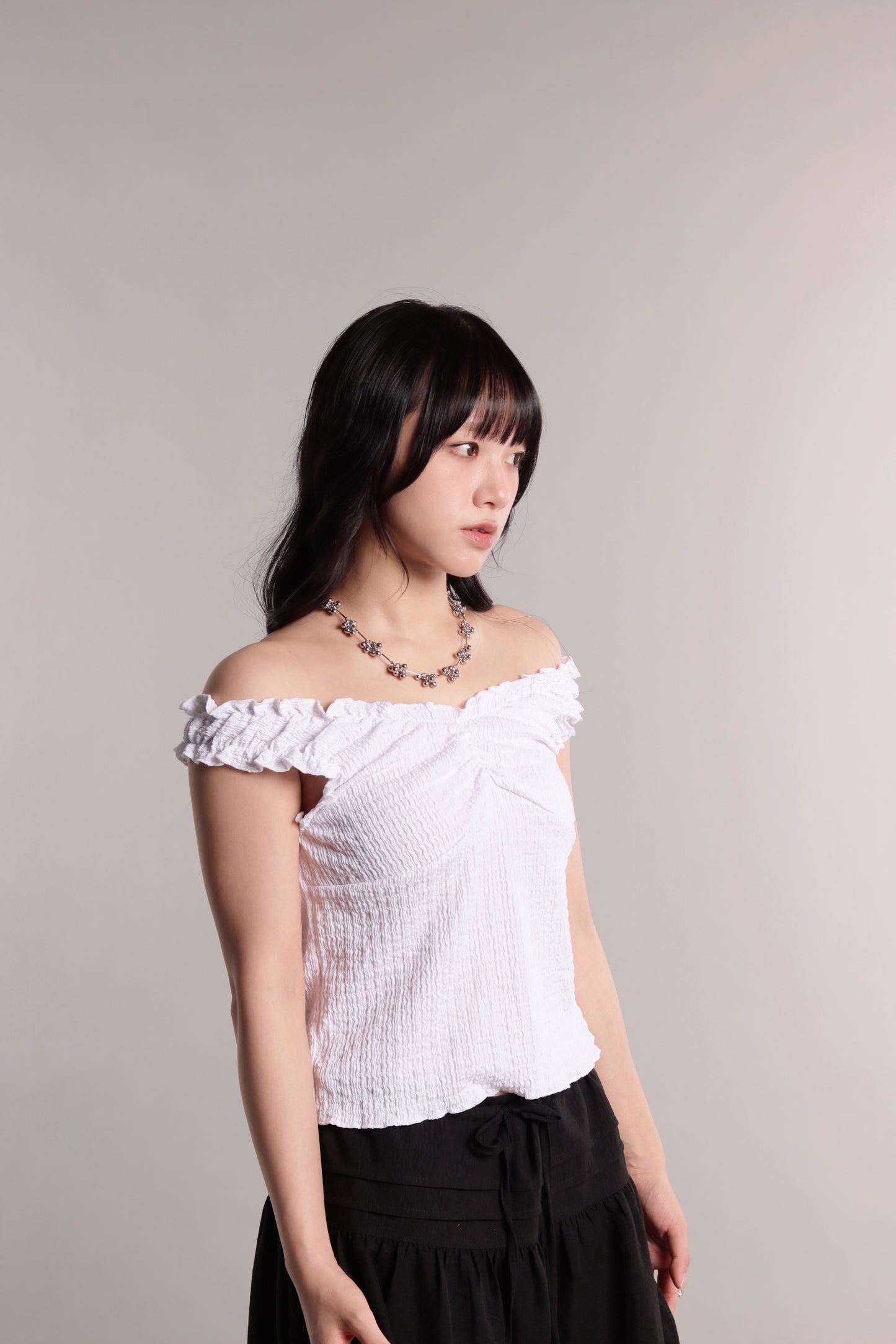 Gathered Top (White)