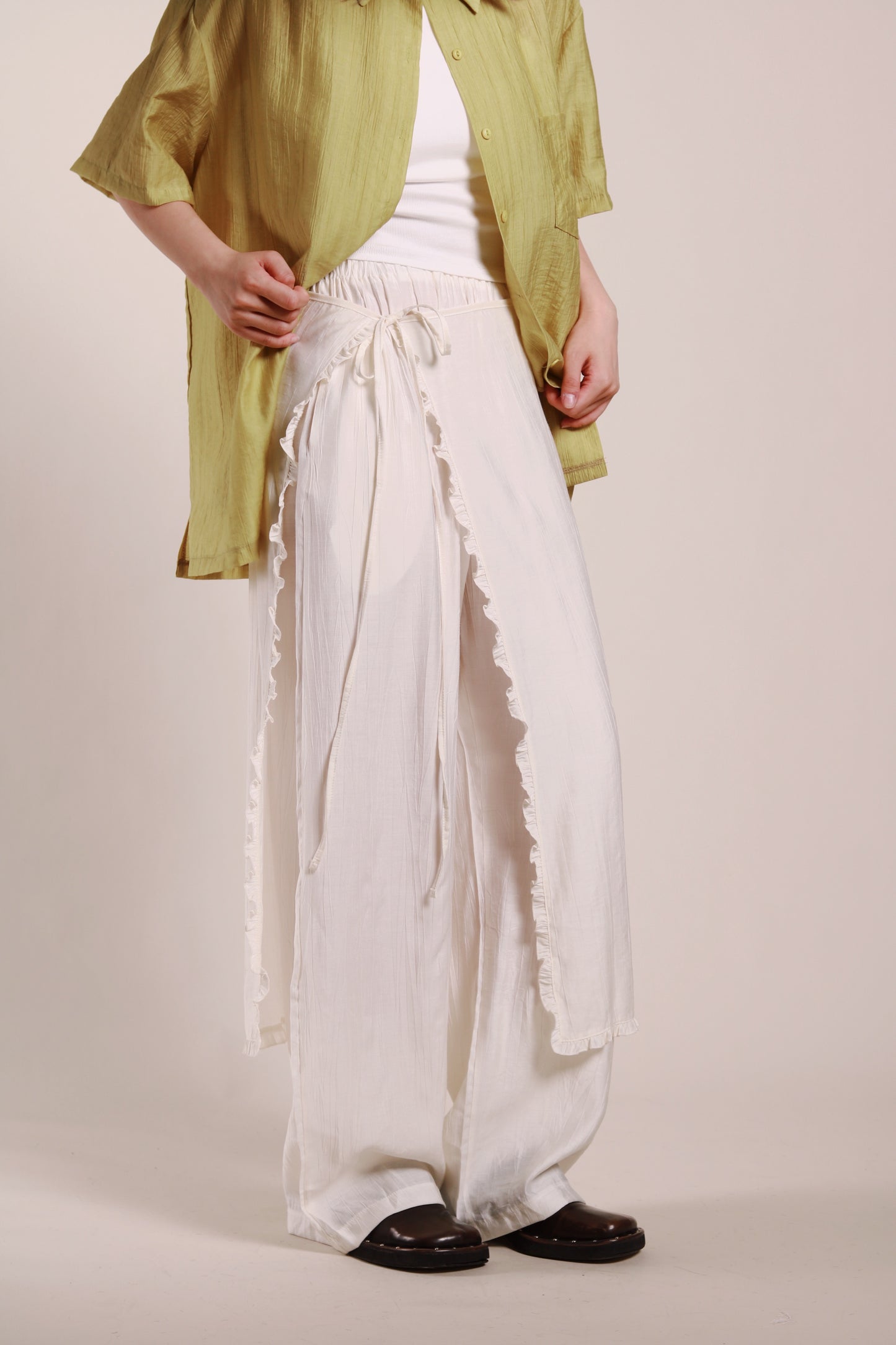 Wanda Layered Pants (Ivory)