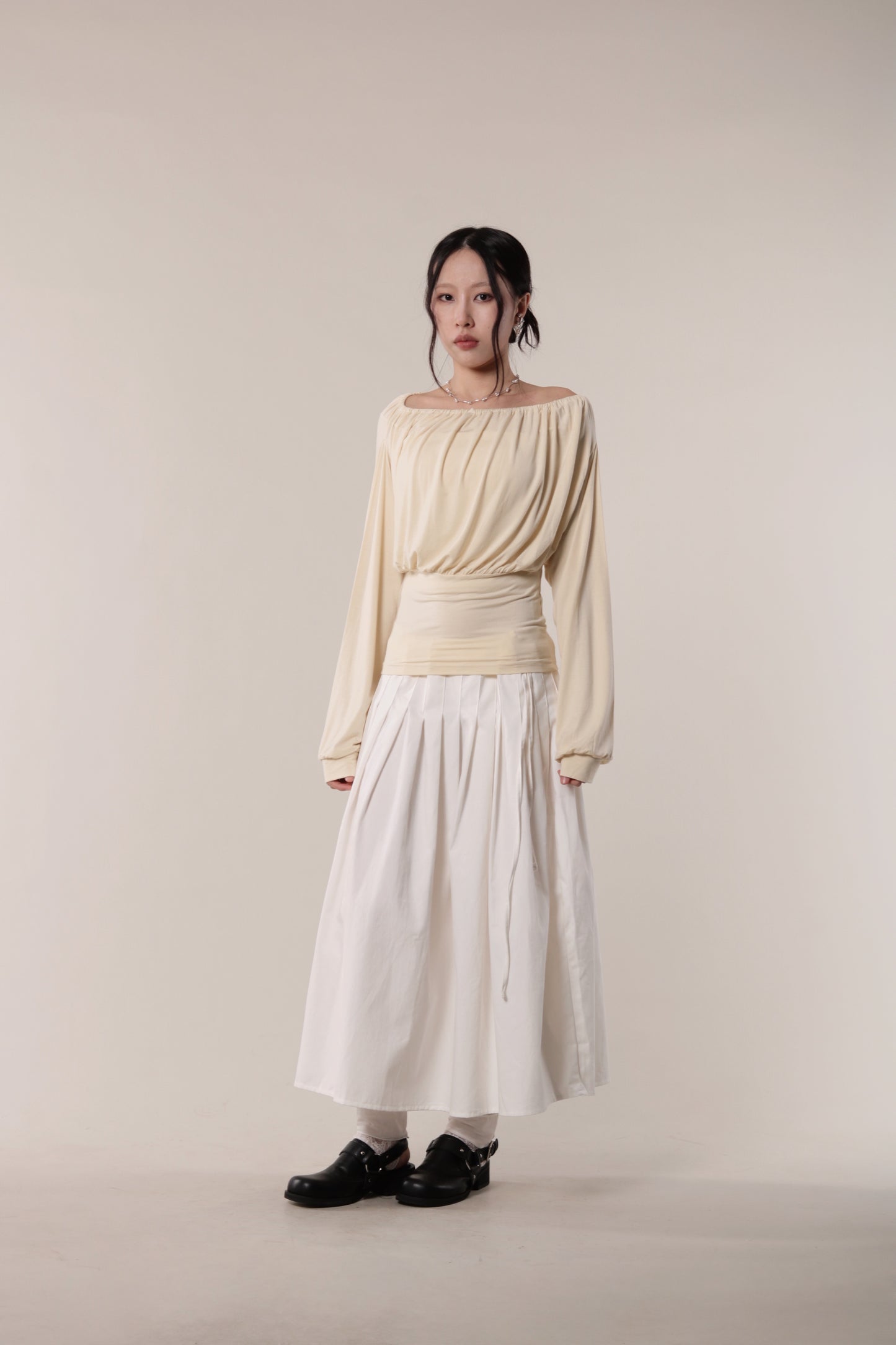 Luna Gathered Top (Yellow)