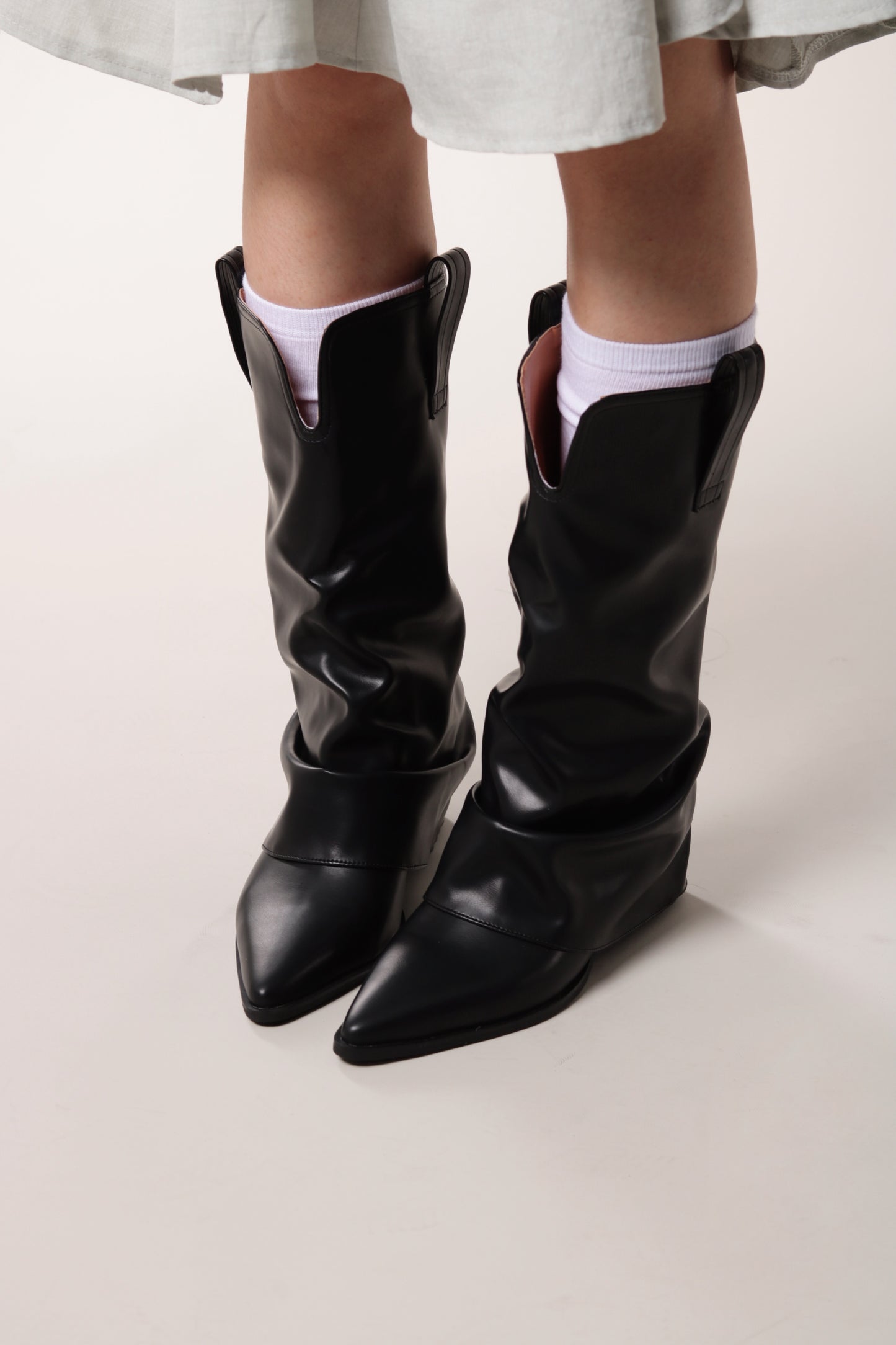 Edgy Pointed Toe Boots