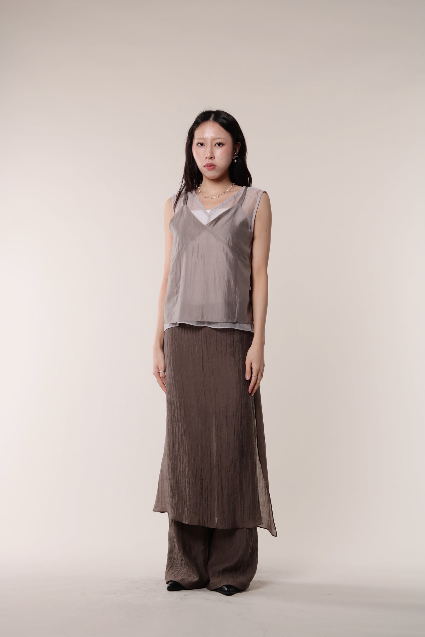 Layered Pants (Brown)