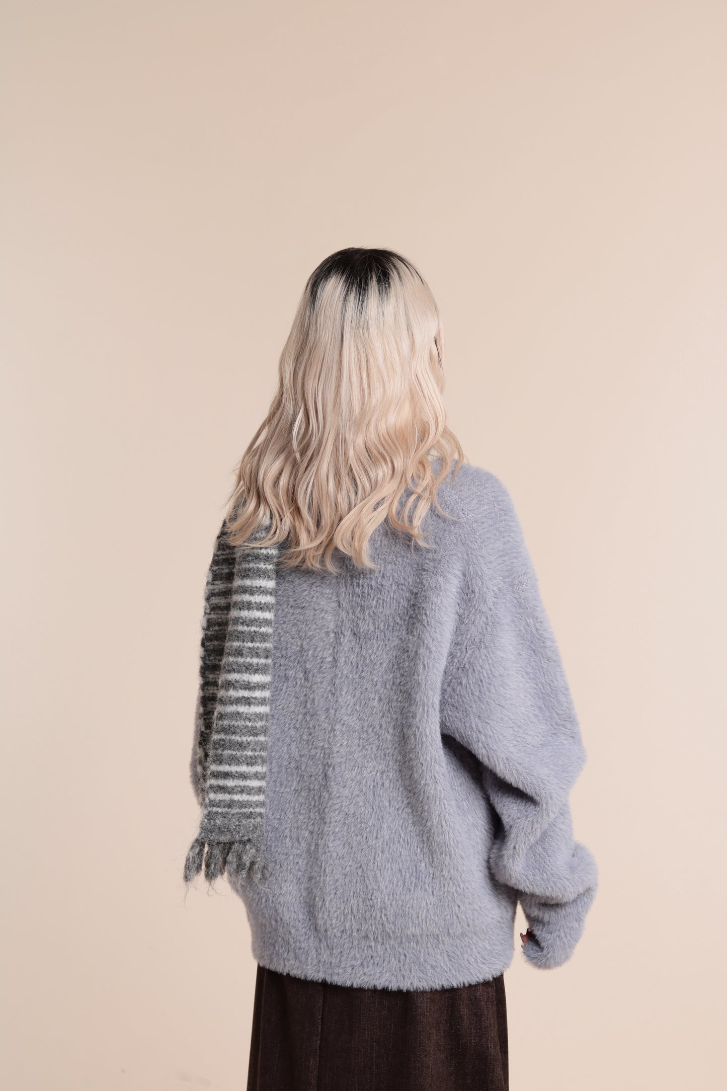 Fluffy Cardigan (Baby Blue)