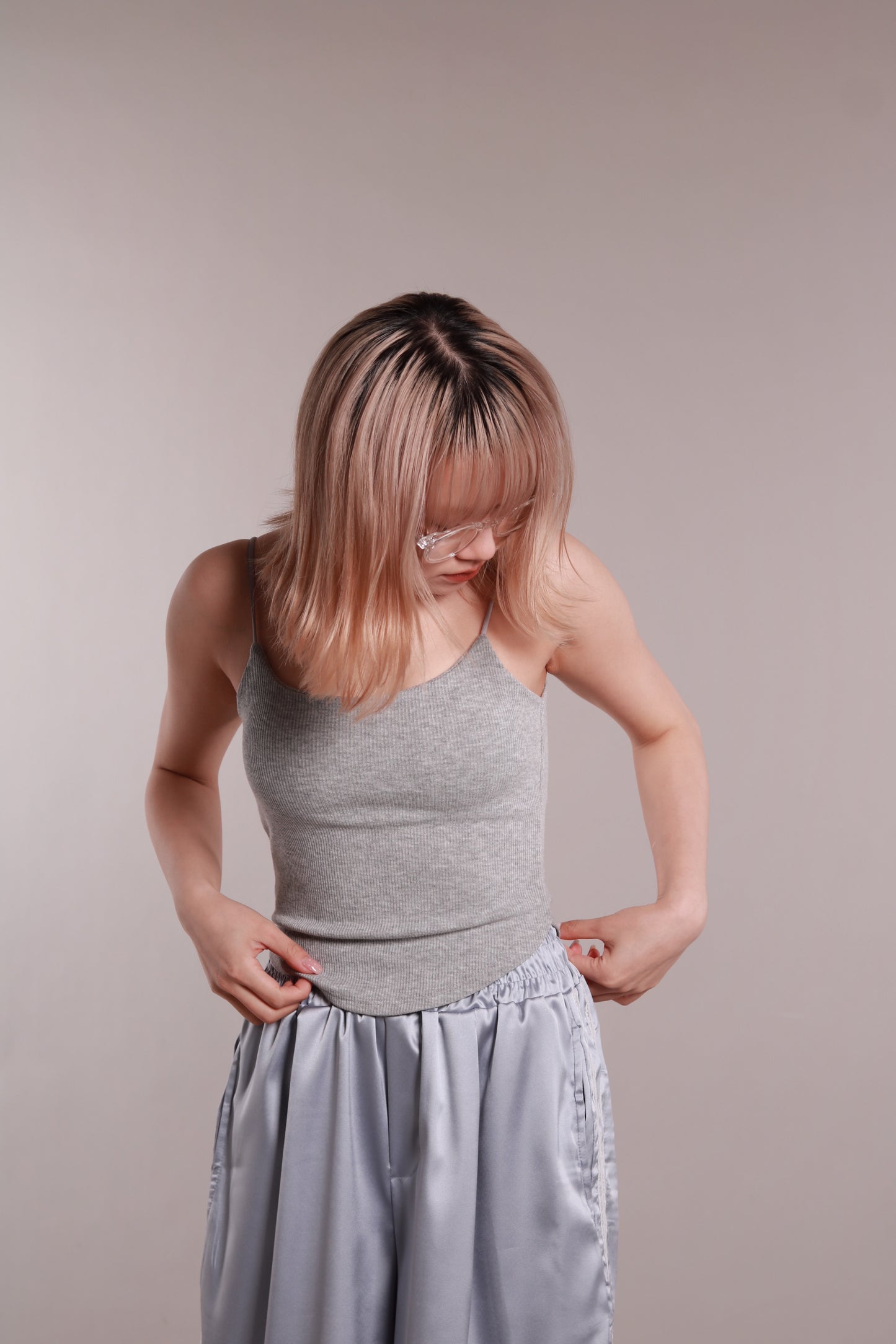 Scoop Bra Top (Grey)