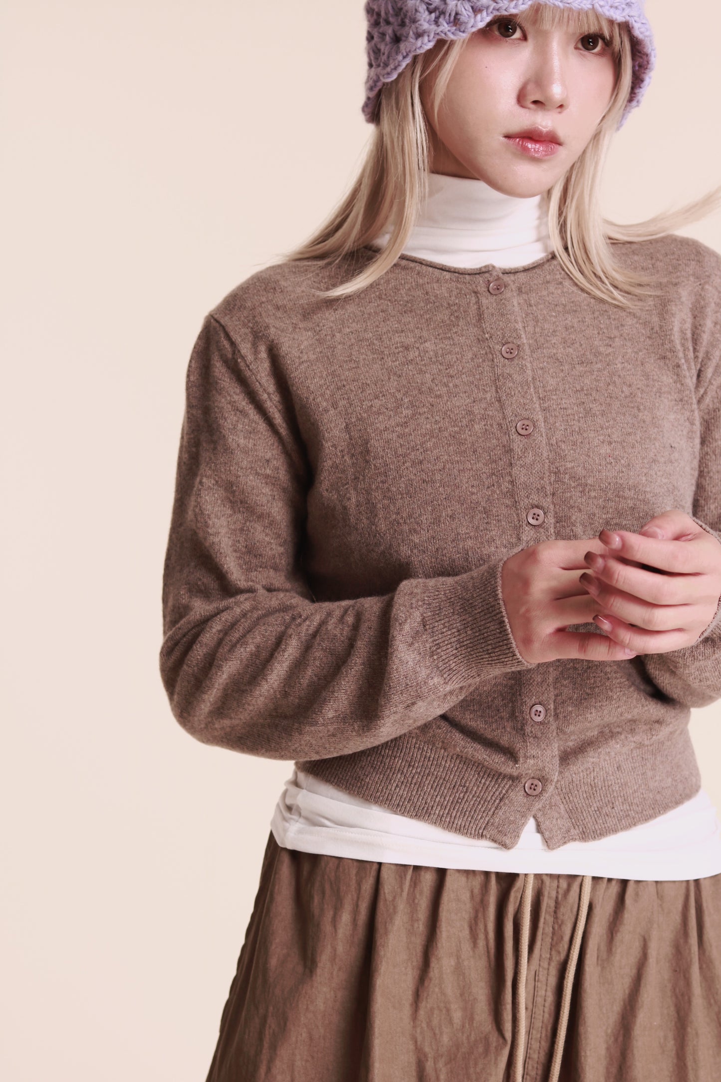 90s Cardigan (Beige)