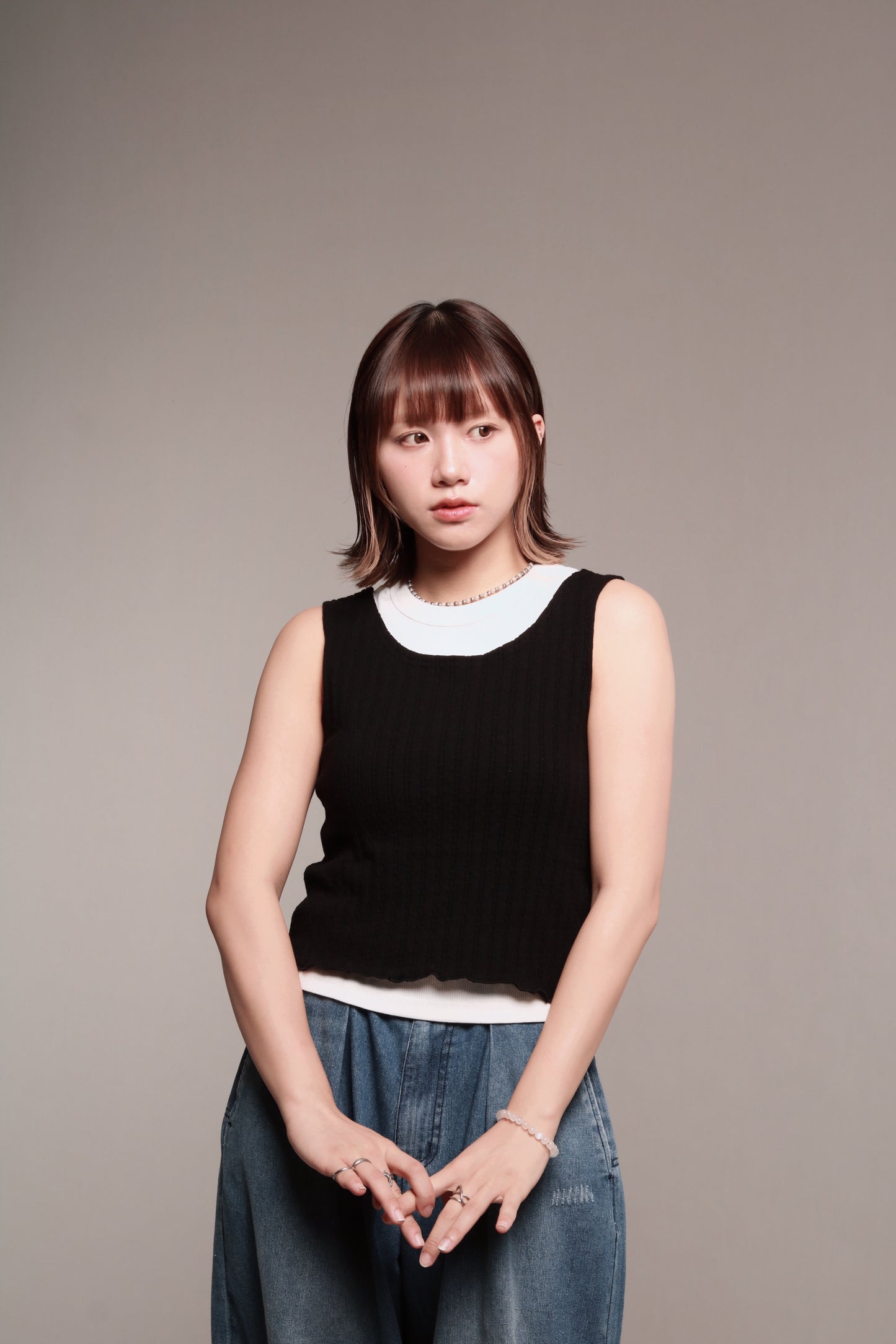 Ribbed Tank Top (Black)