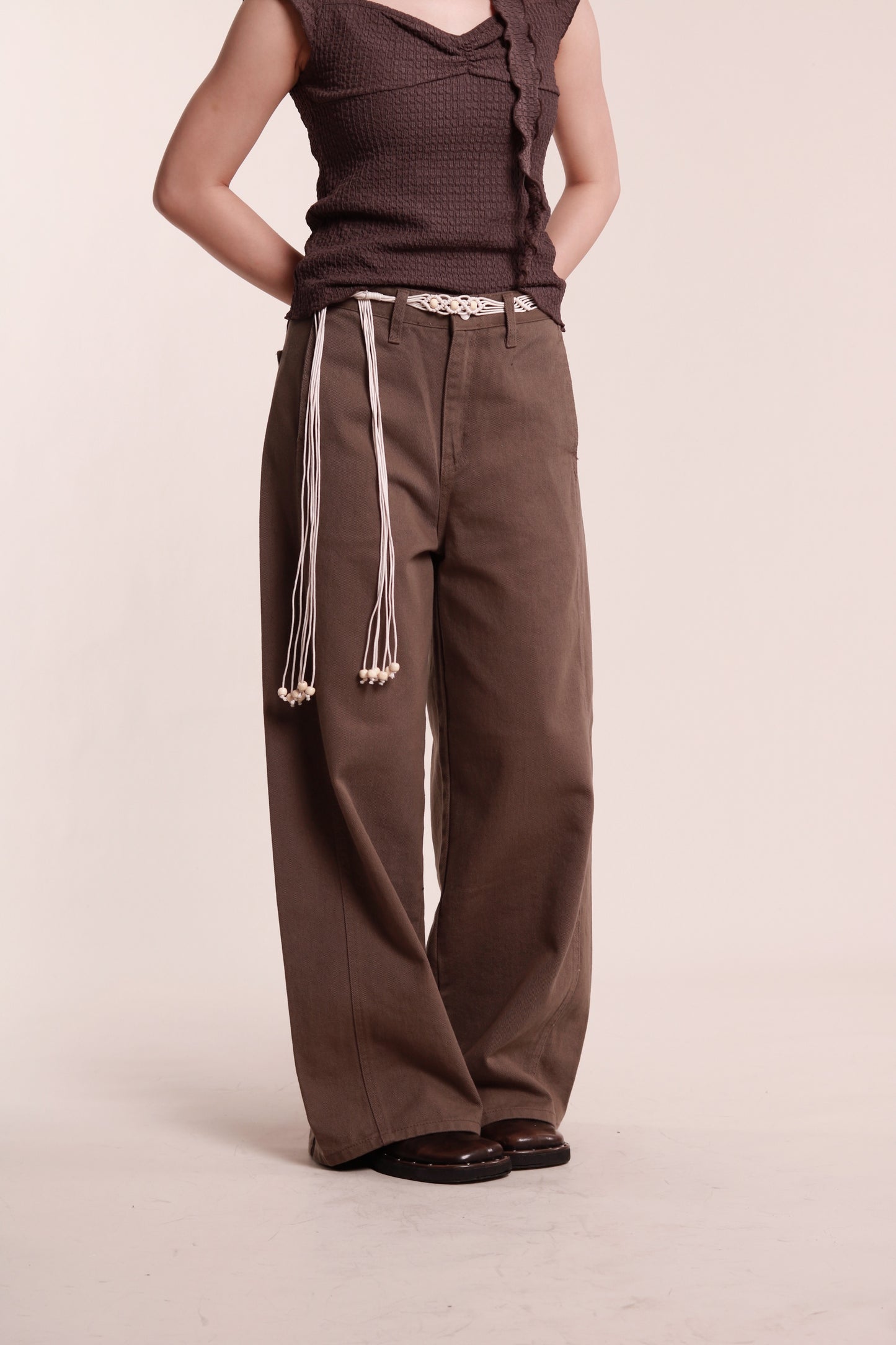 Boho Belt (Brown/Ivory)