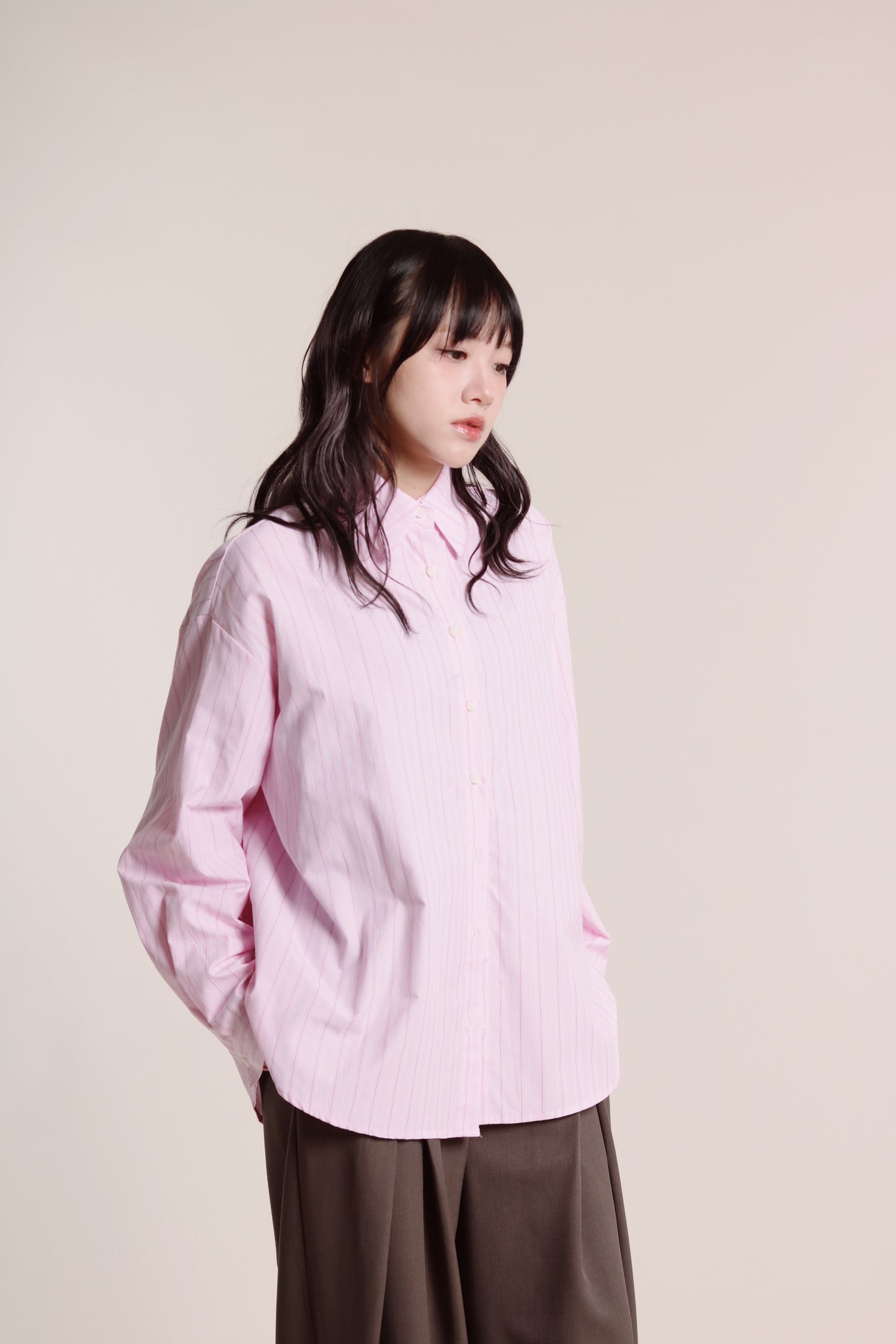 Spring Striped Shirt (Pink)