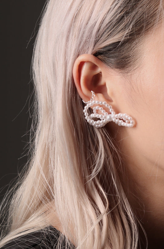 Pearl Flower Earrings (Large)