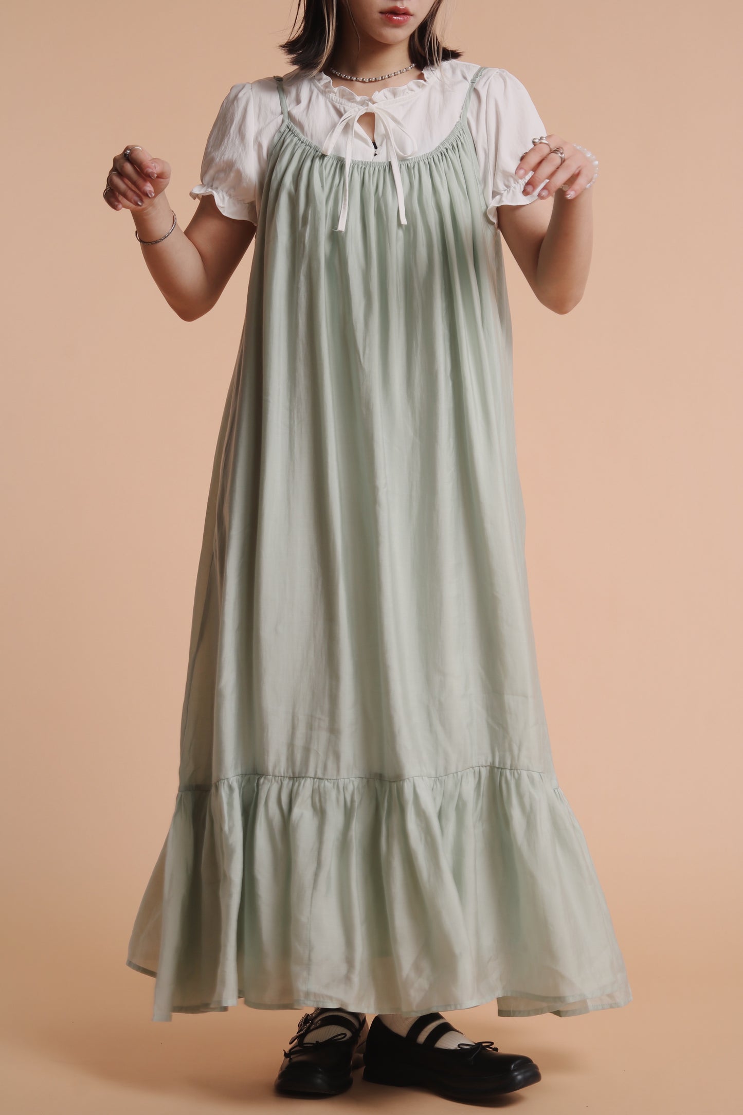 Doll Flora Dress (Mint)
