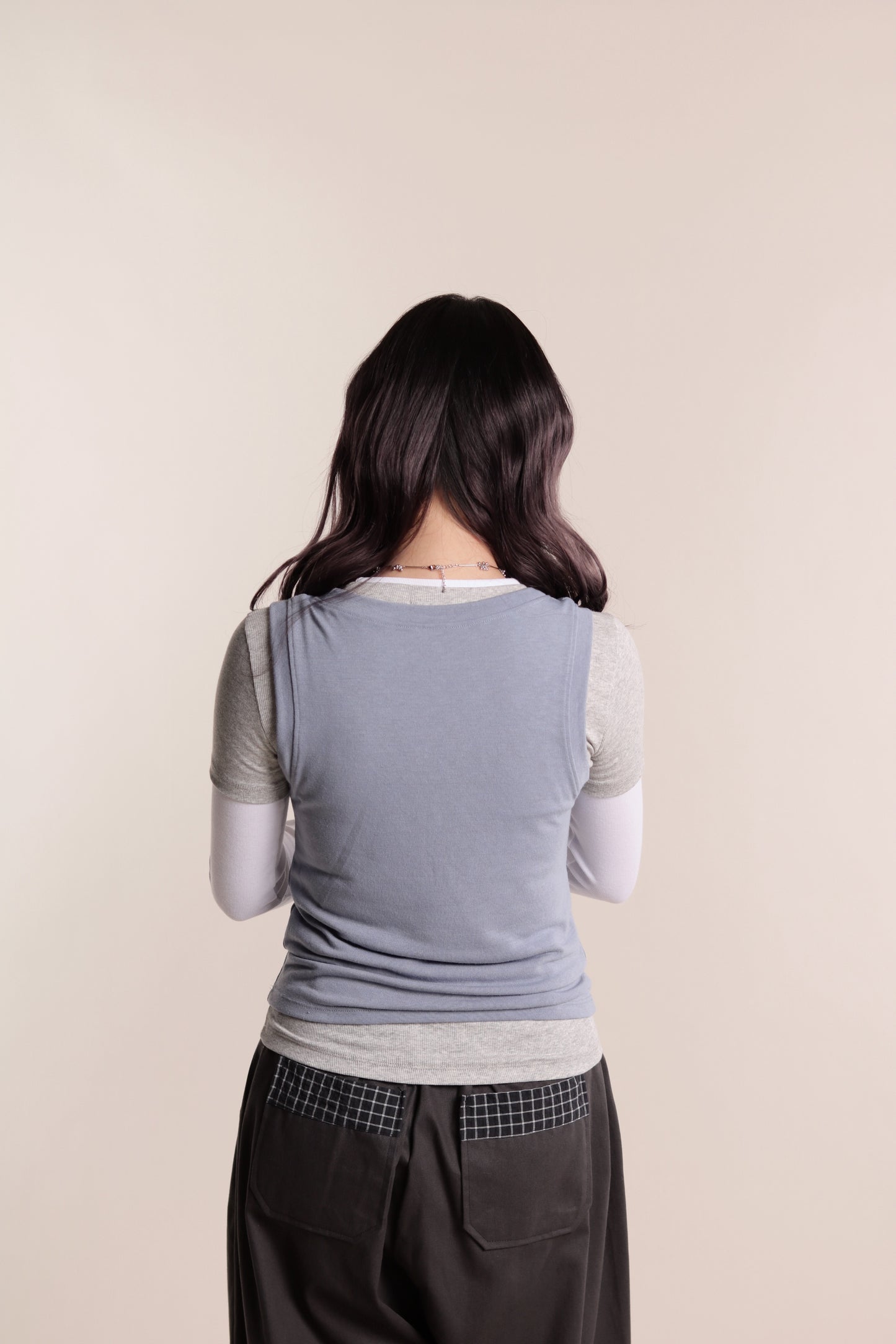 Aria Layered Top (Sky)