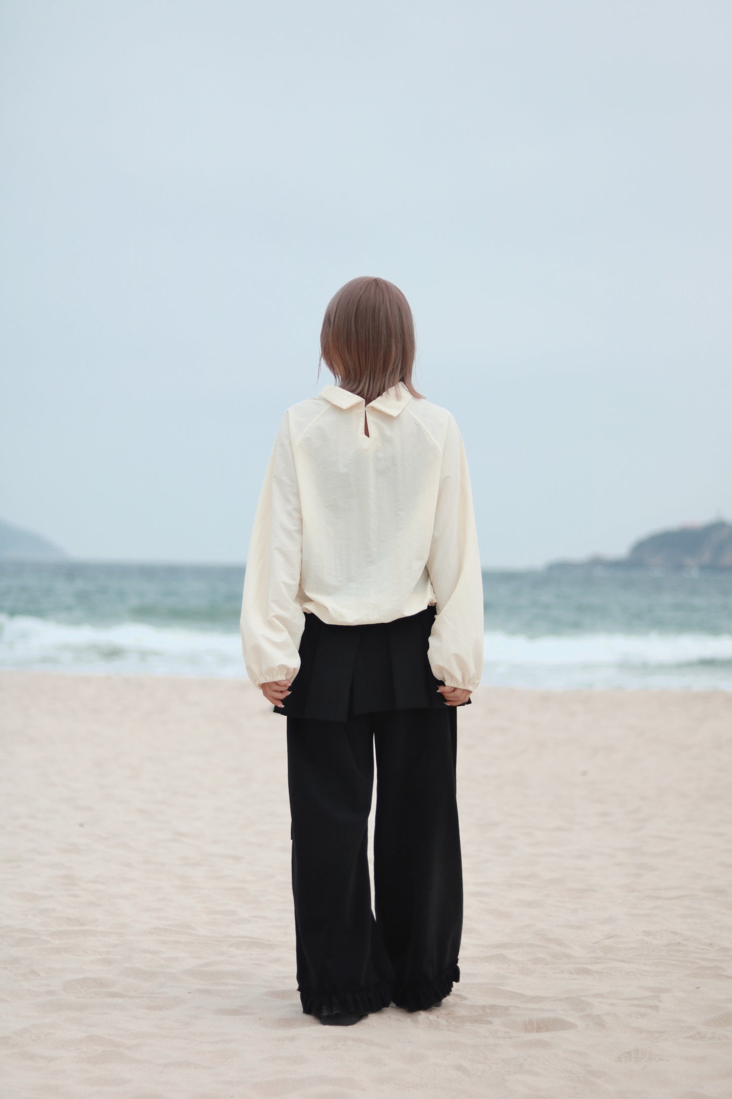 Funnel Neck Top (Butter)