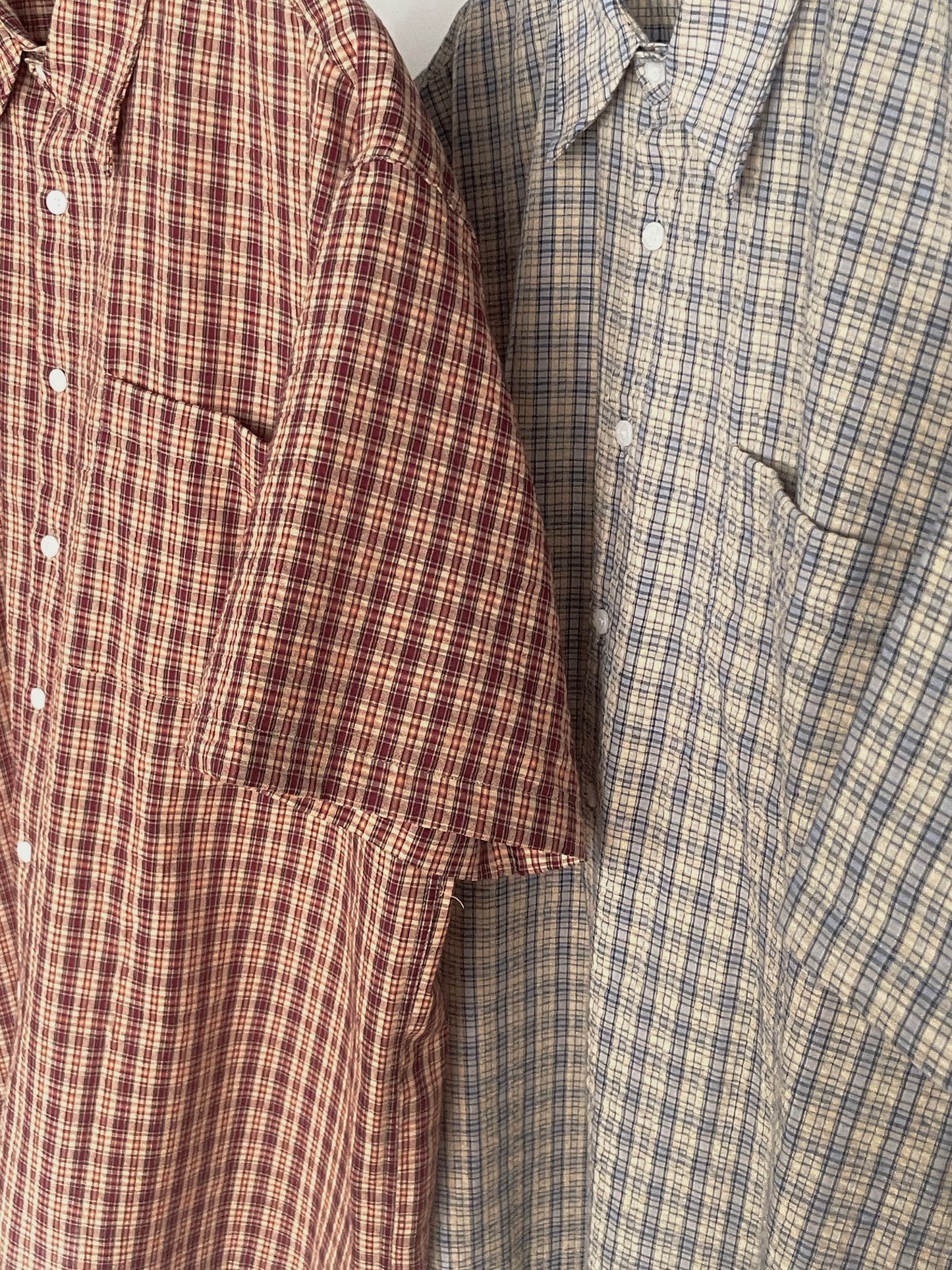 Plaid Loose Shirt (Brown)