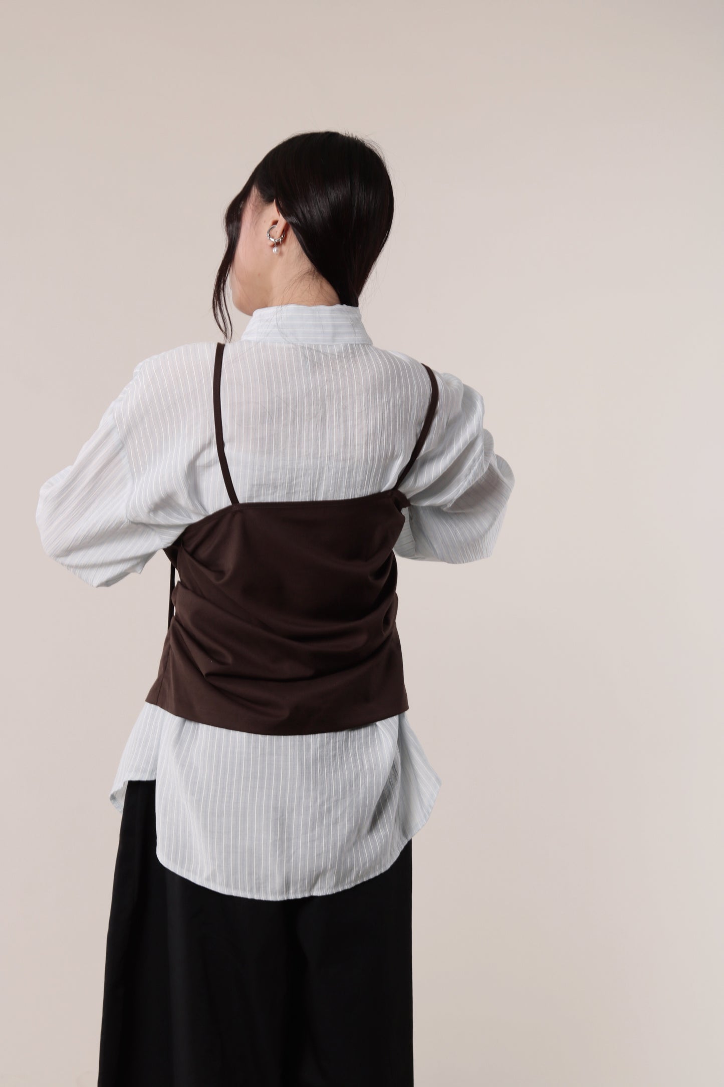 Autumn Striped Shirt (Baby Blue)