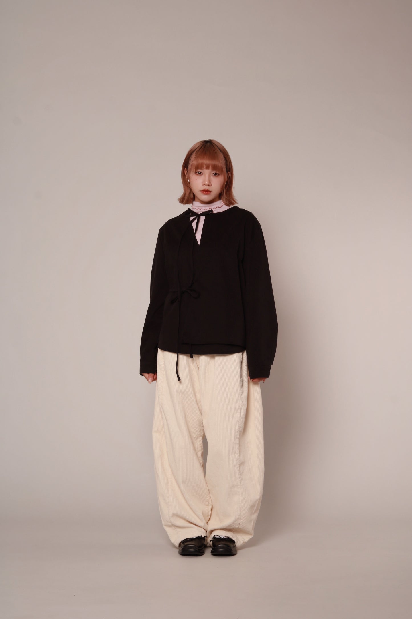 Ribbon Shirt (Black)