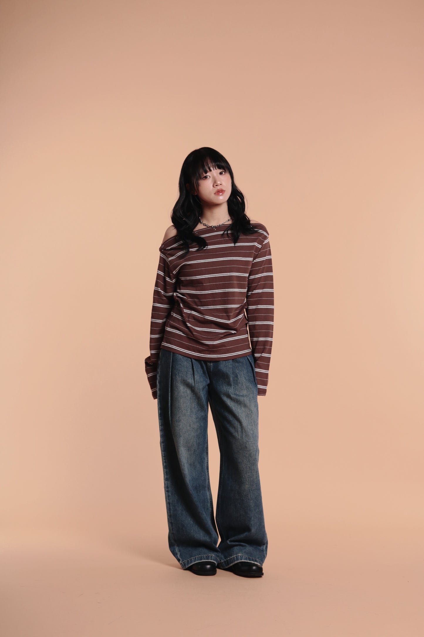 Striped Top (Brown)