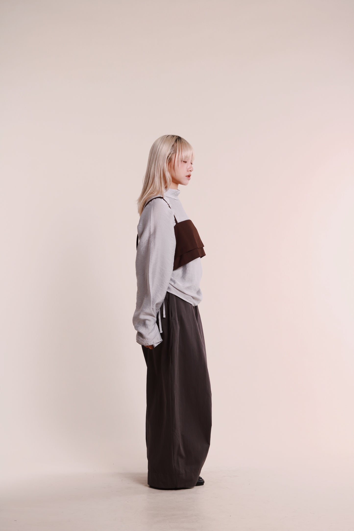 Layered Vest (Brown)