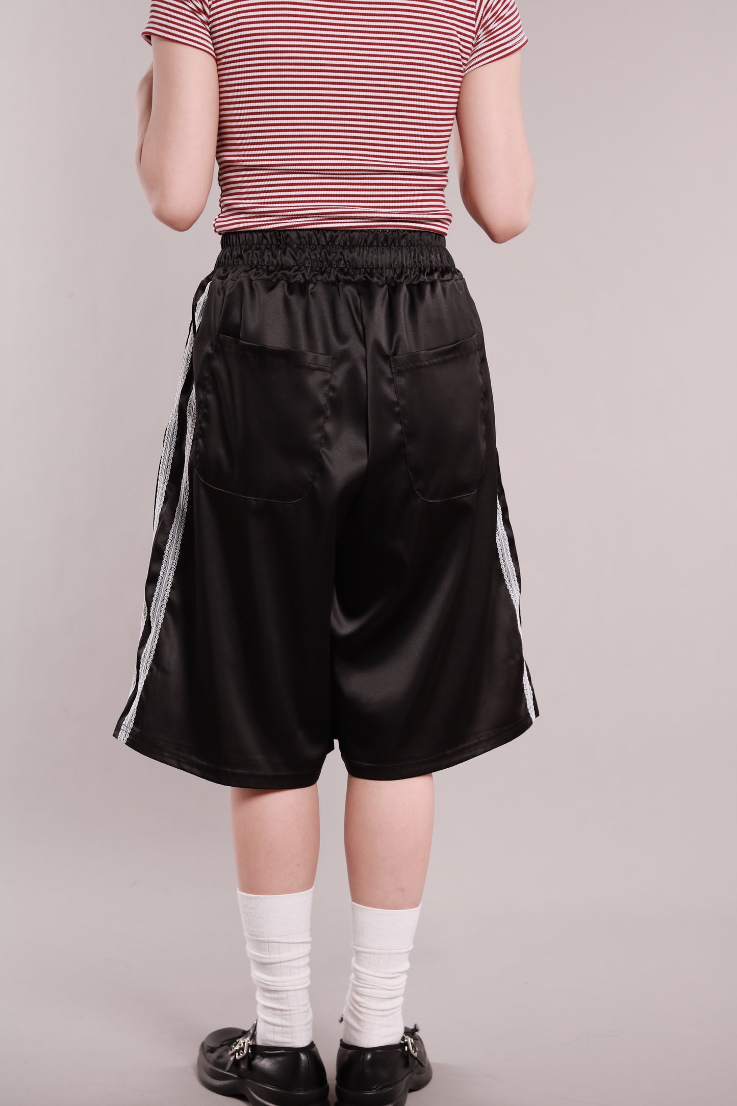 Sporty Lace Shorts (Black)