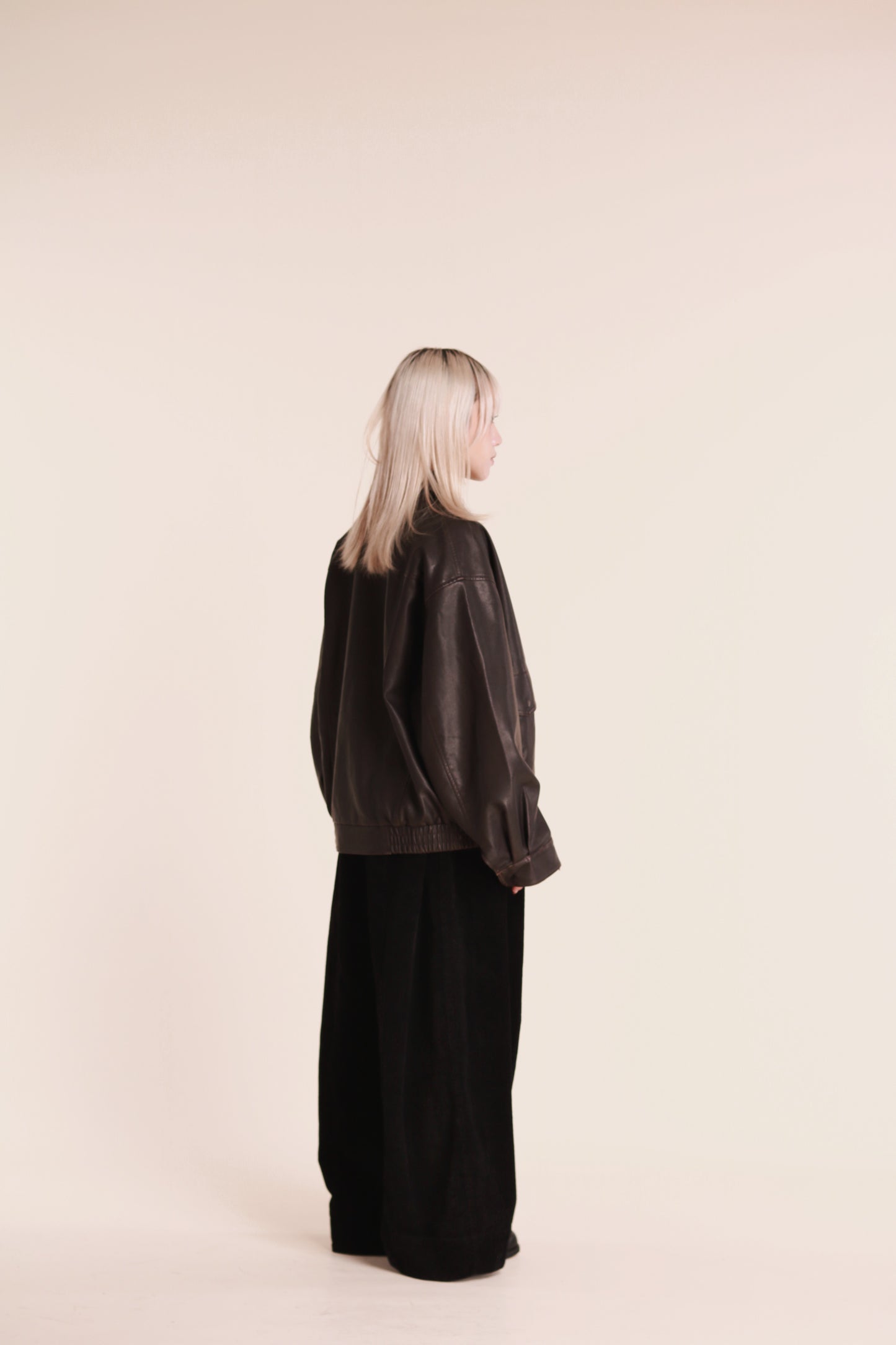 Corduroy Wide Pants (Black)