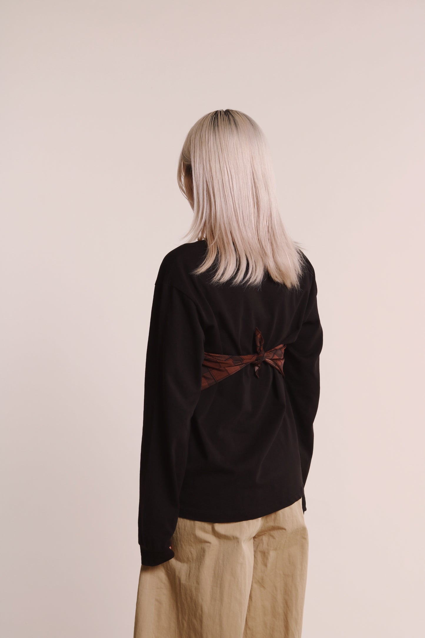 Checkered Scarf (Brown)