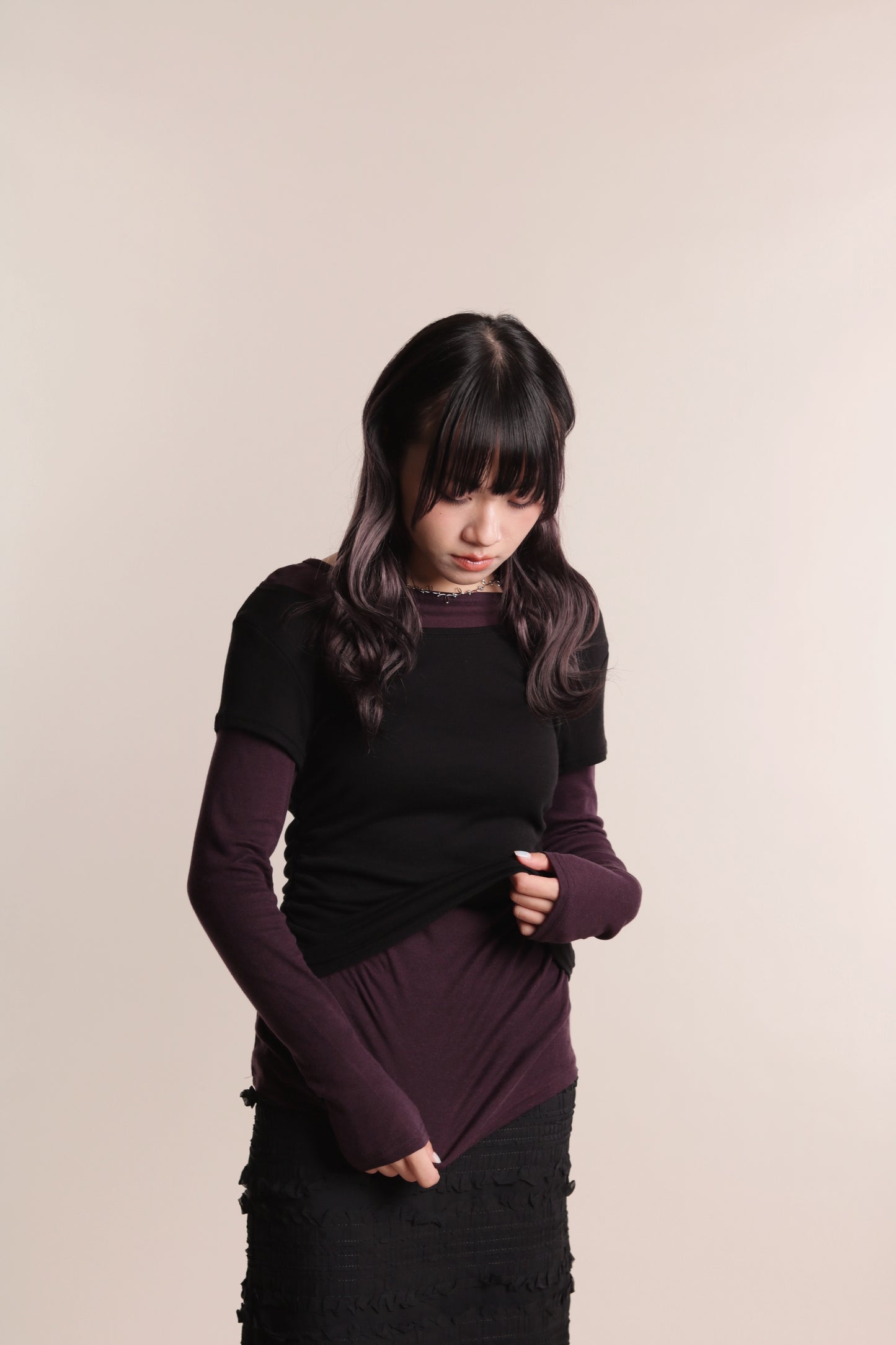 Mila Layered Top (Purple)