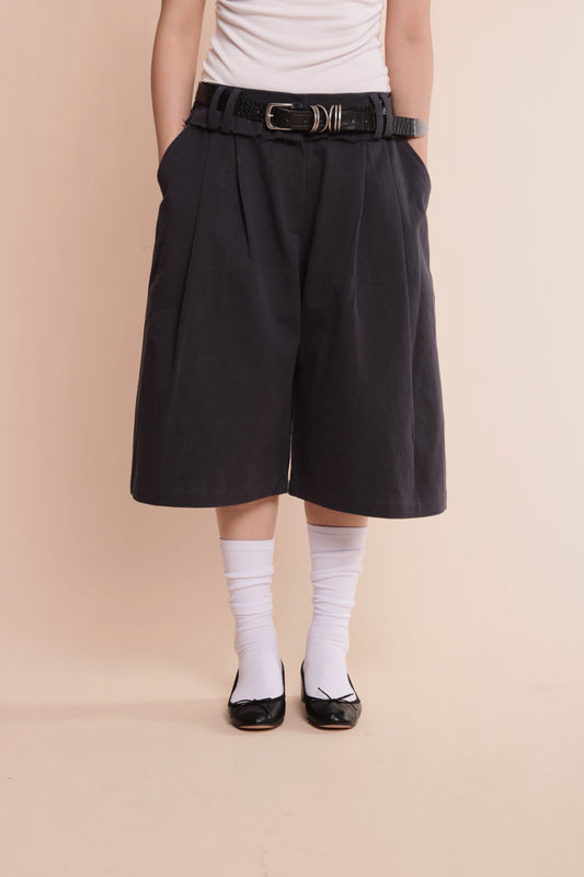 Ruffle Shorts (Navy)