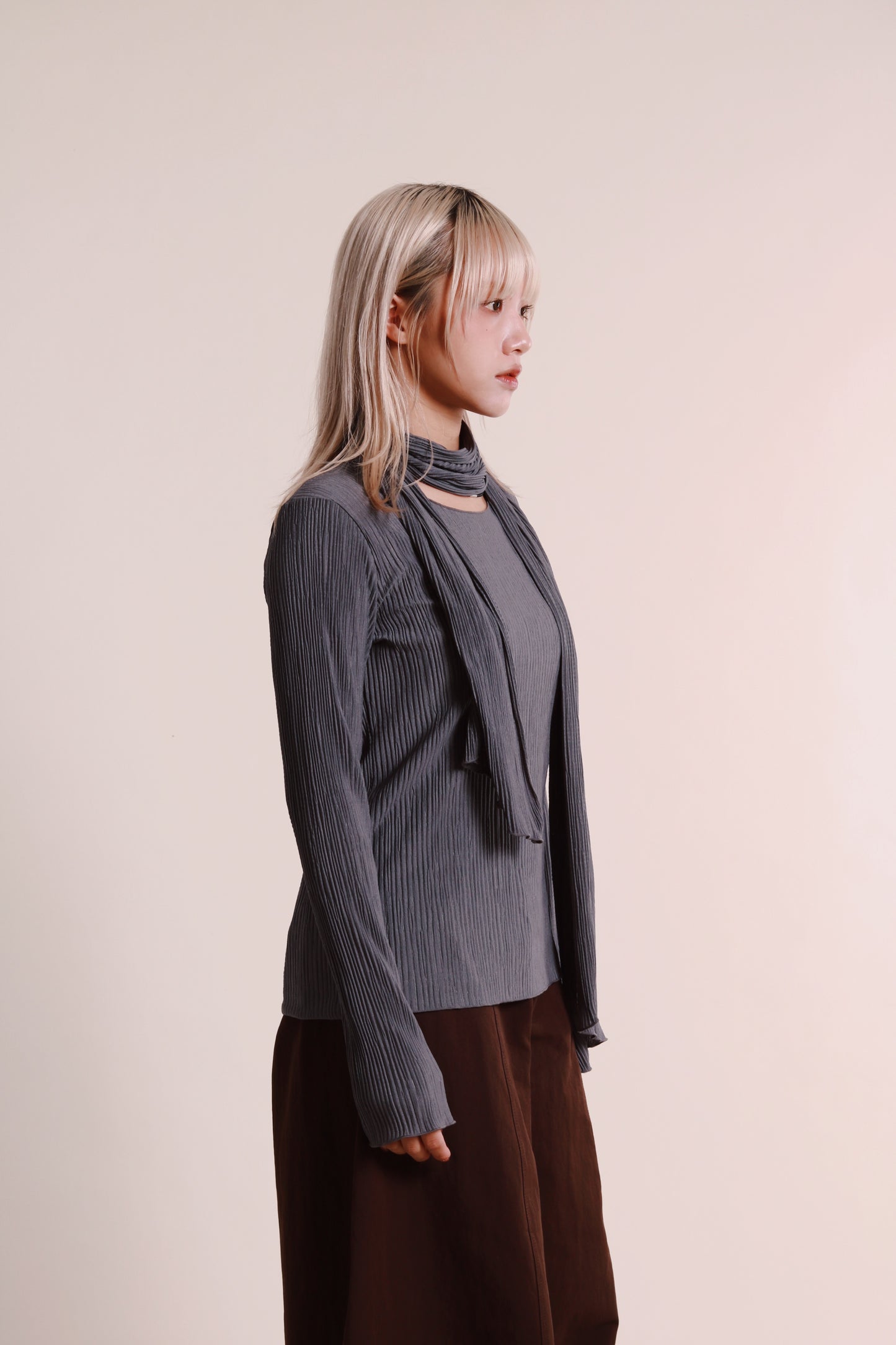 Lenny Top Set (Grey Blue)