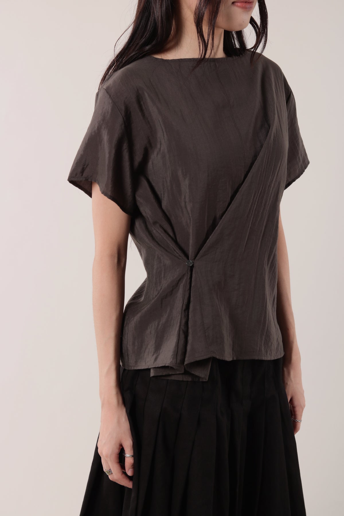 Asymmetric Twist Top (Brown)