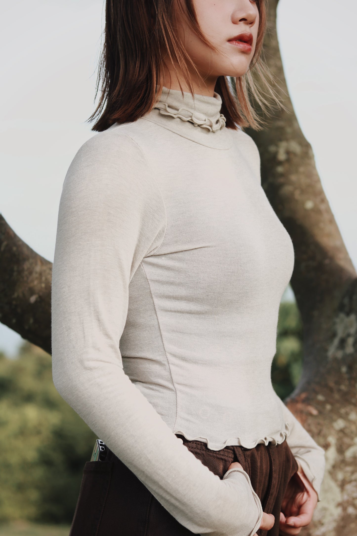 Double Fafa Top (Light Mint)