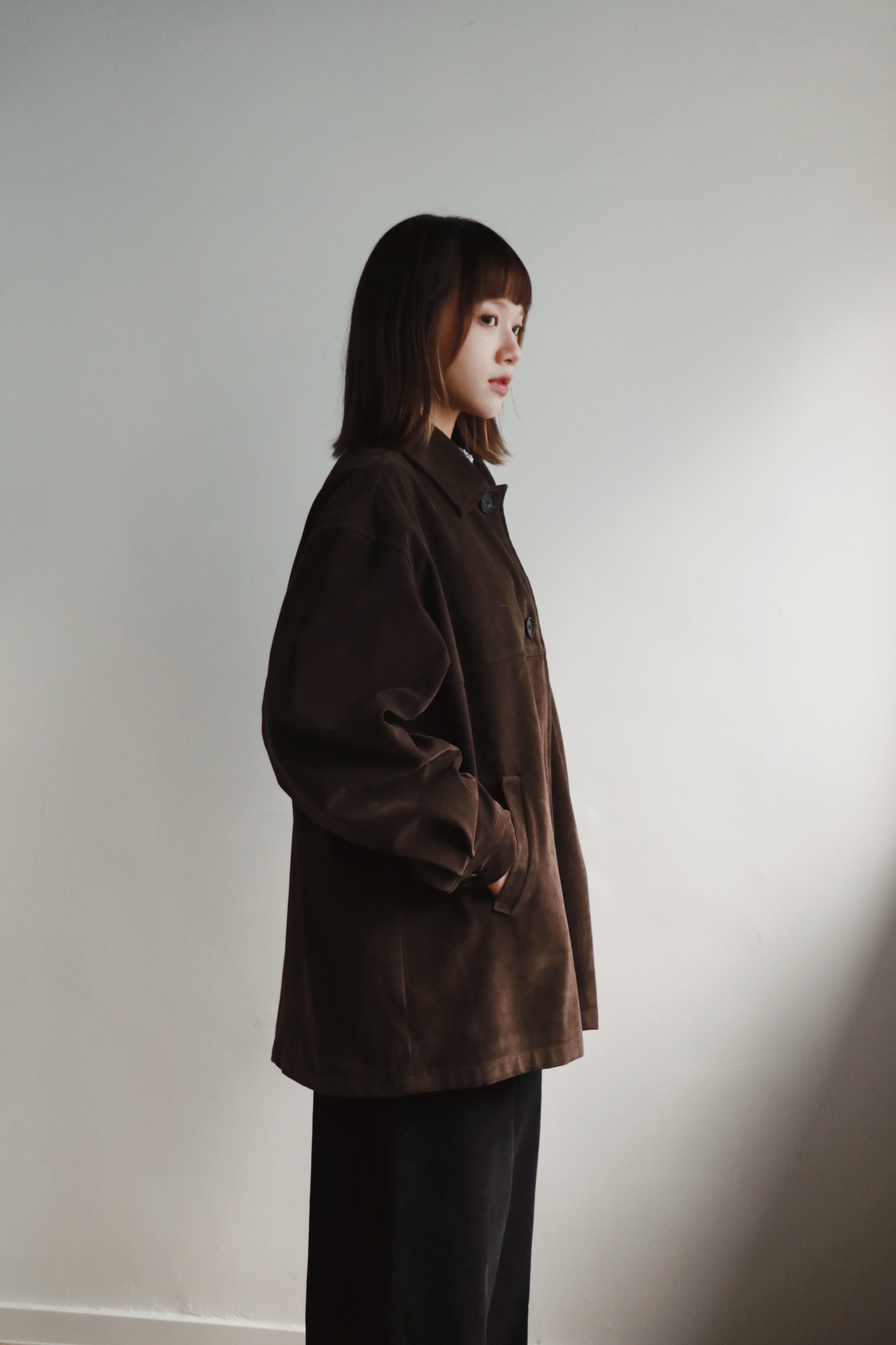 Suede Jacket (Brown)