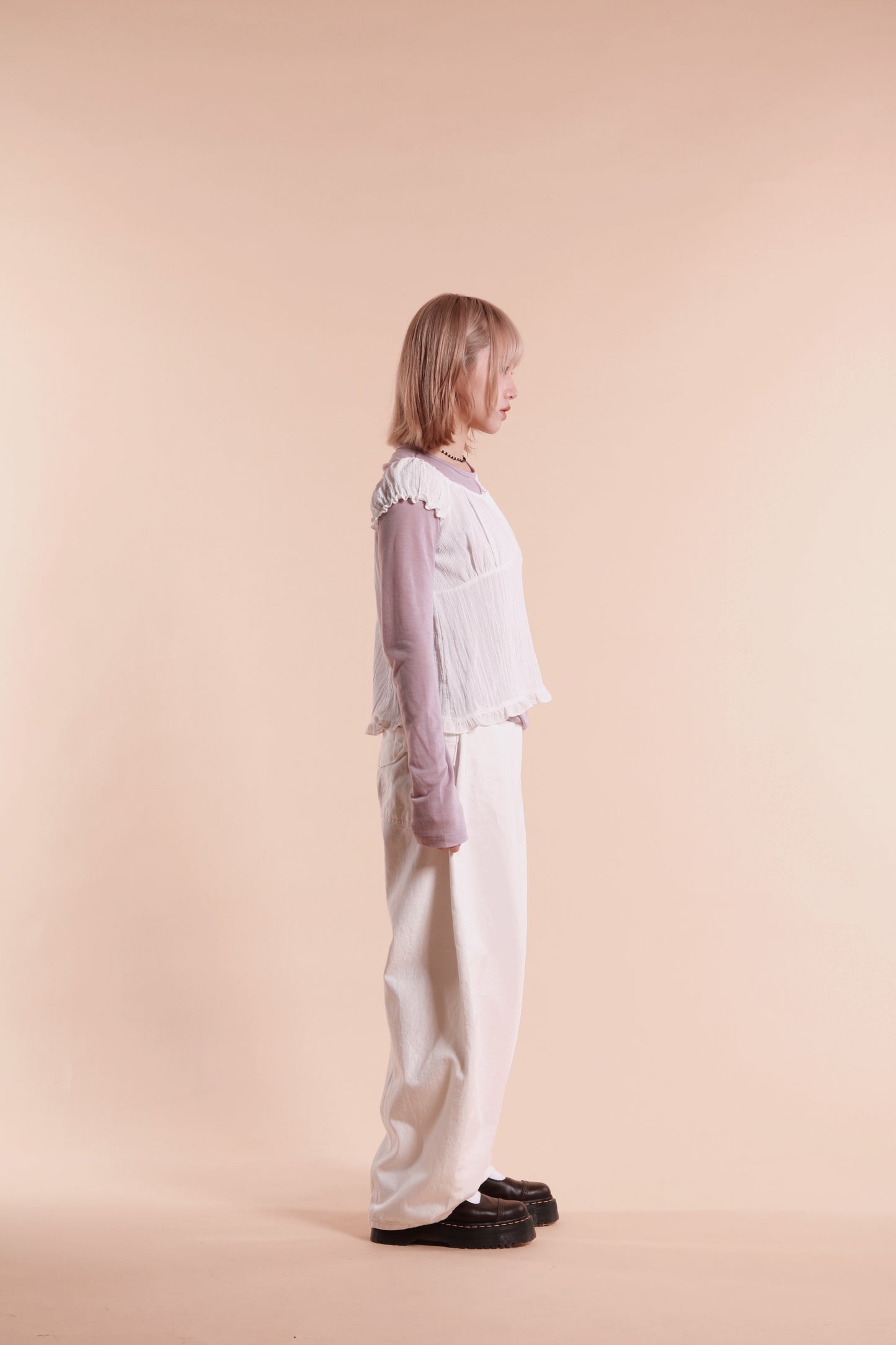 Ribbon Jeans (White)