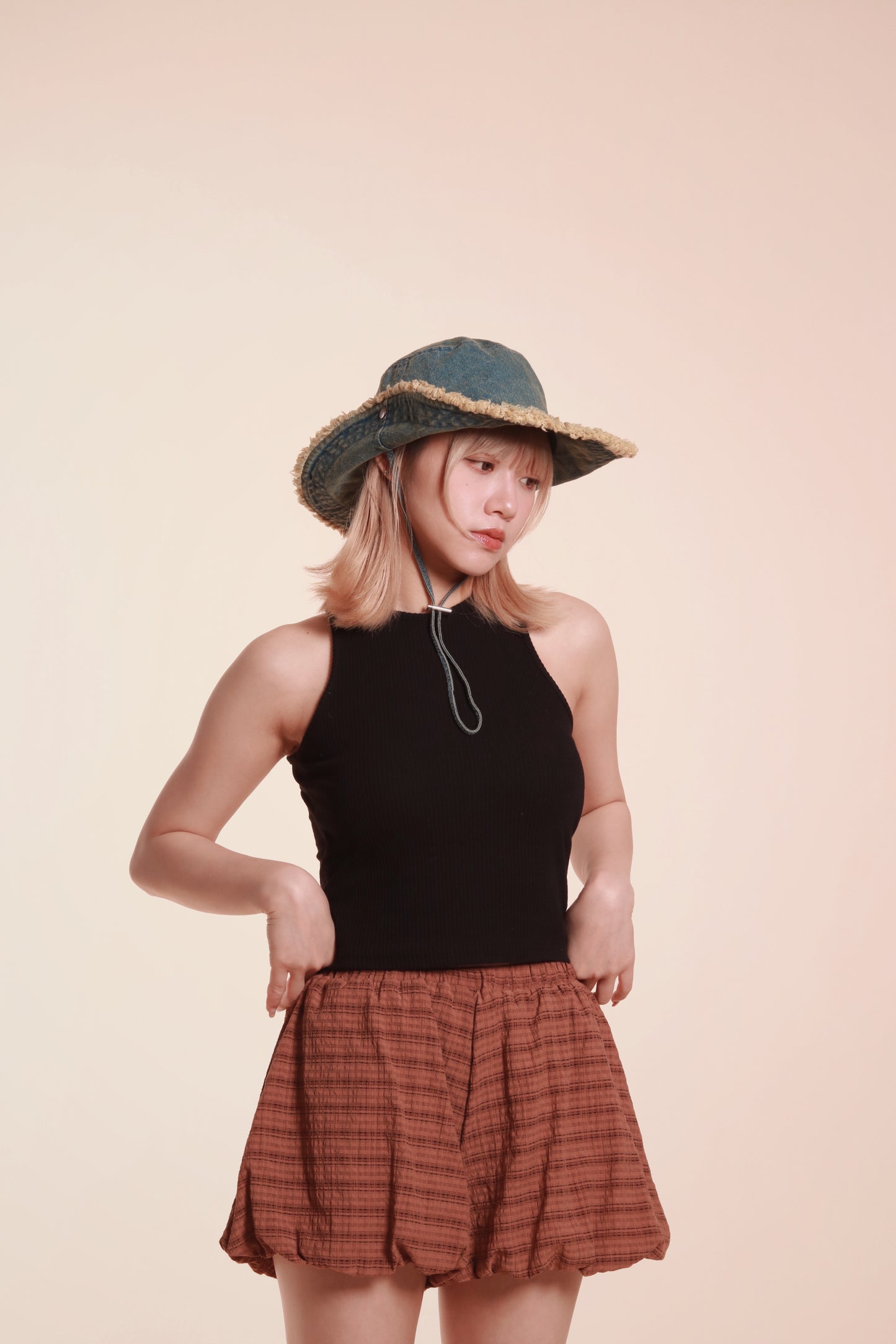 Padded Rib Tank (Black)