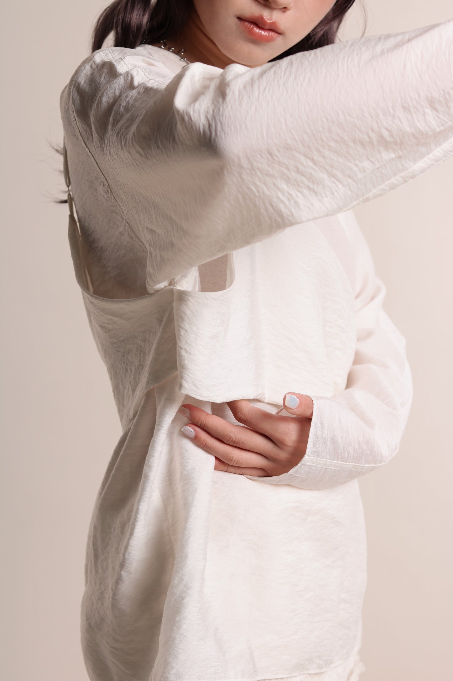 Cami Wrap Blouse (Ivory)