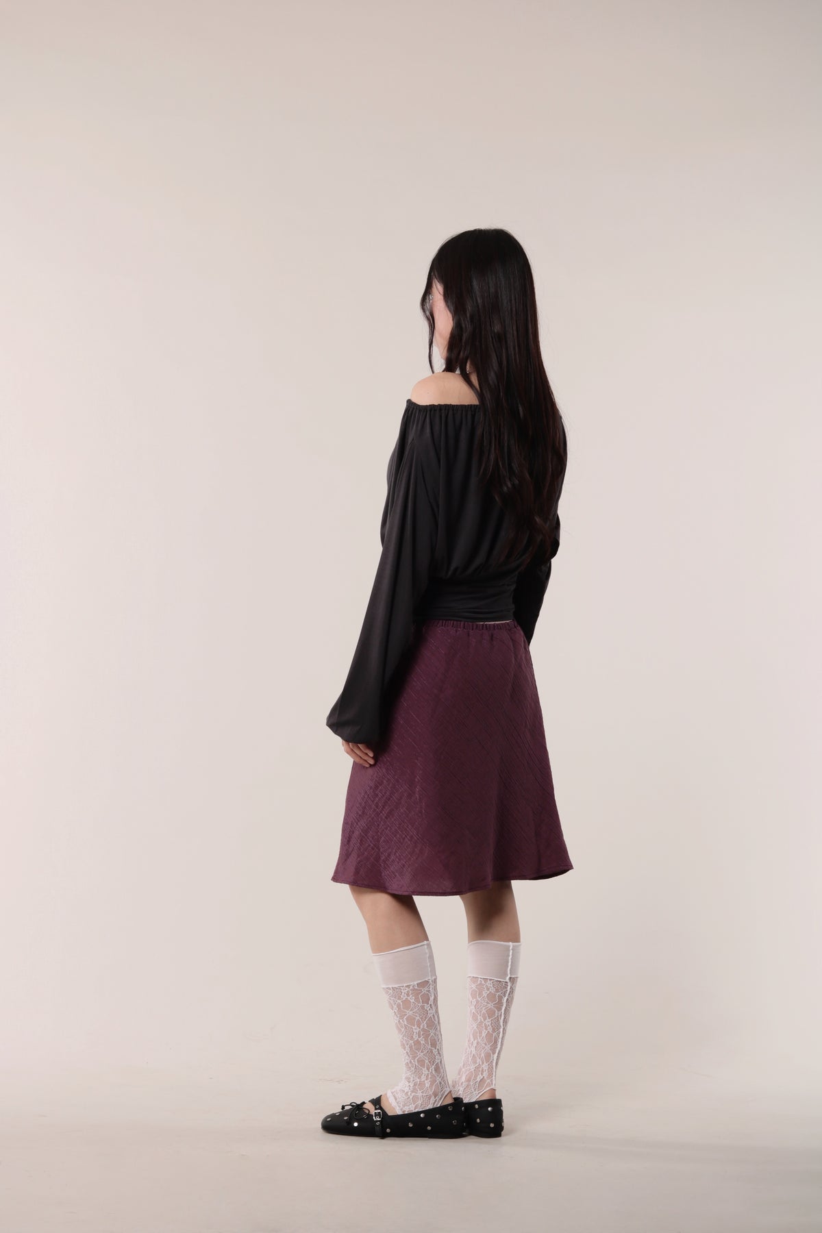 Luna Gathered Top (Black)