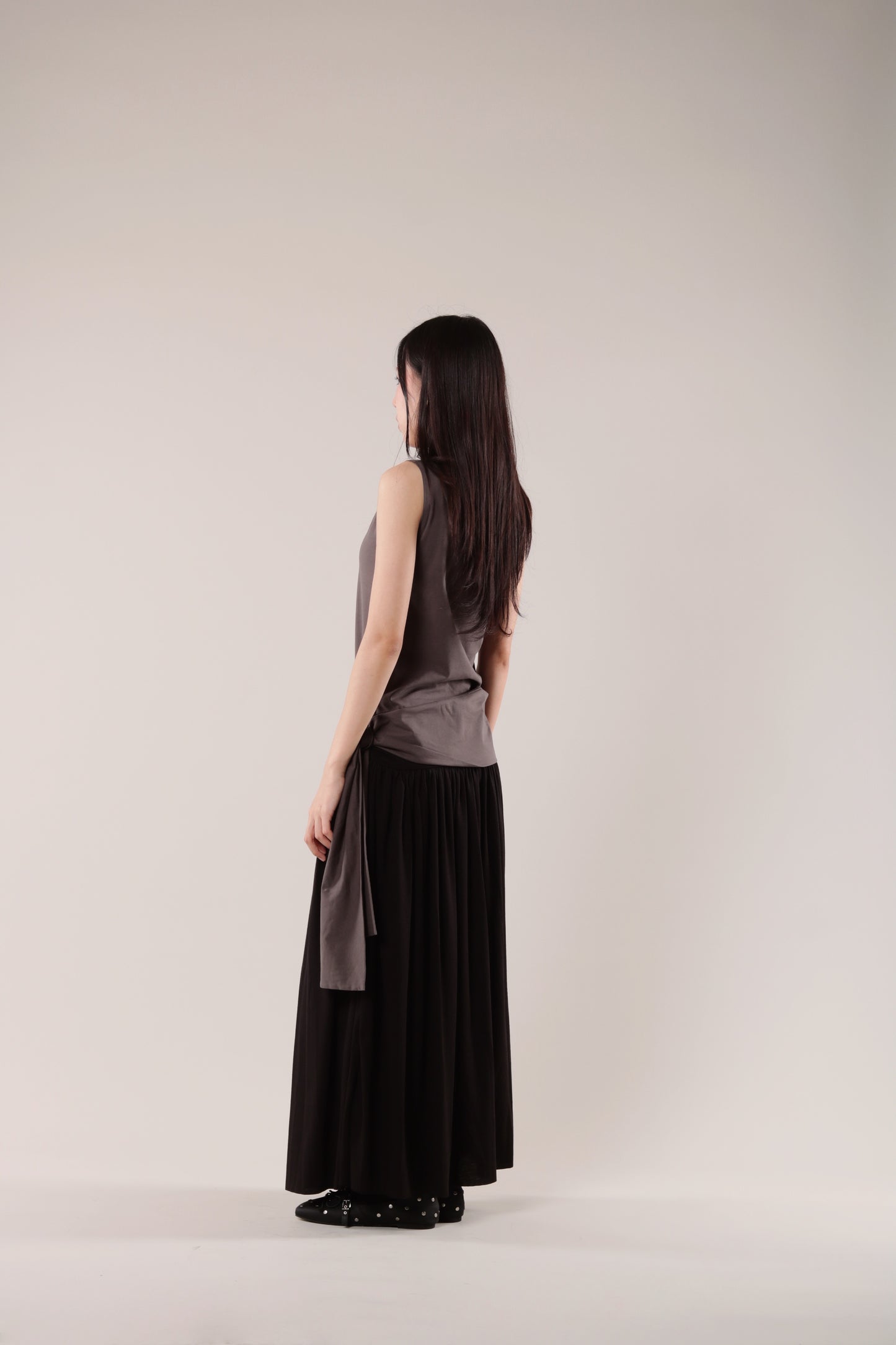 Amos Sleeveless Top (Brown)