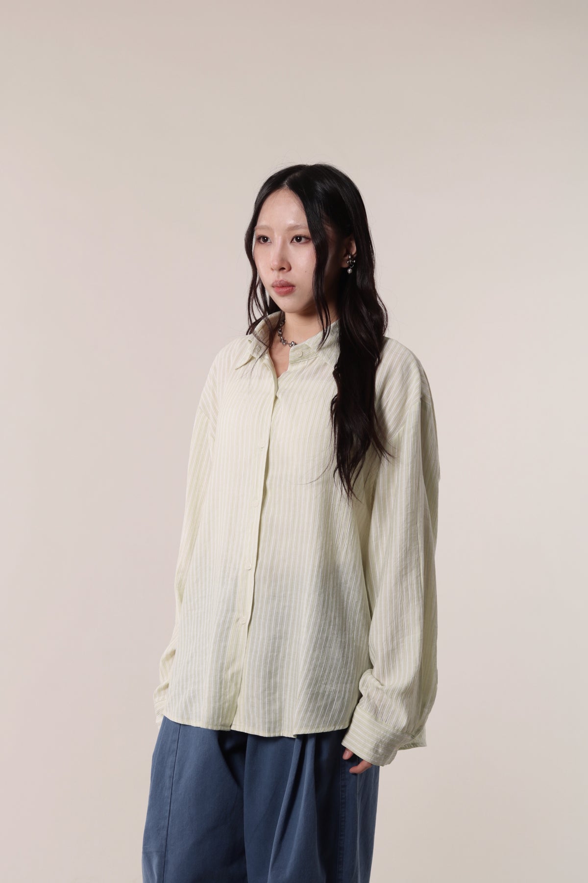 Autumn Striped Shirt (Lime)