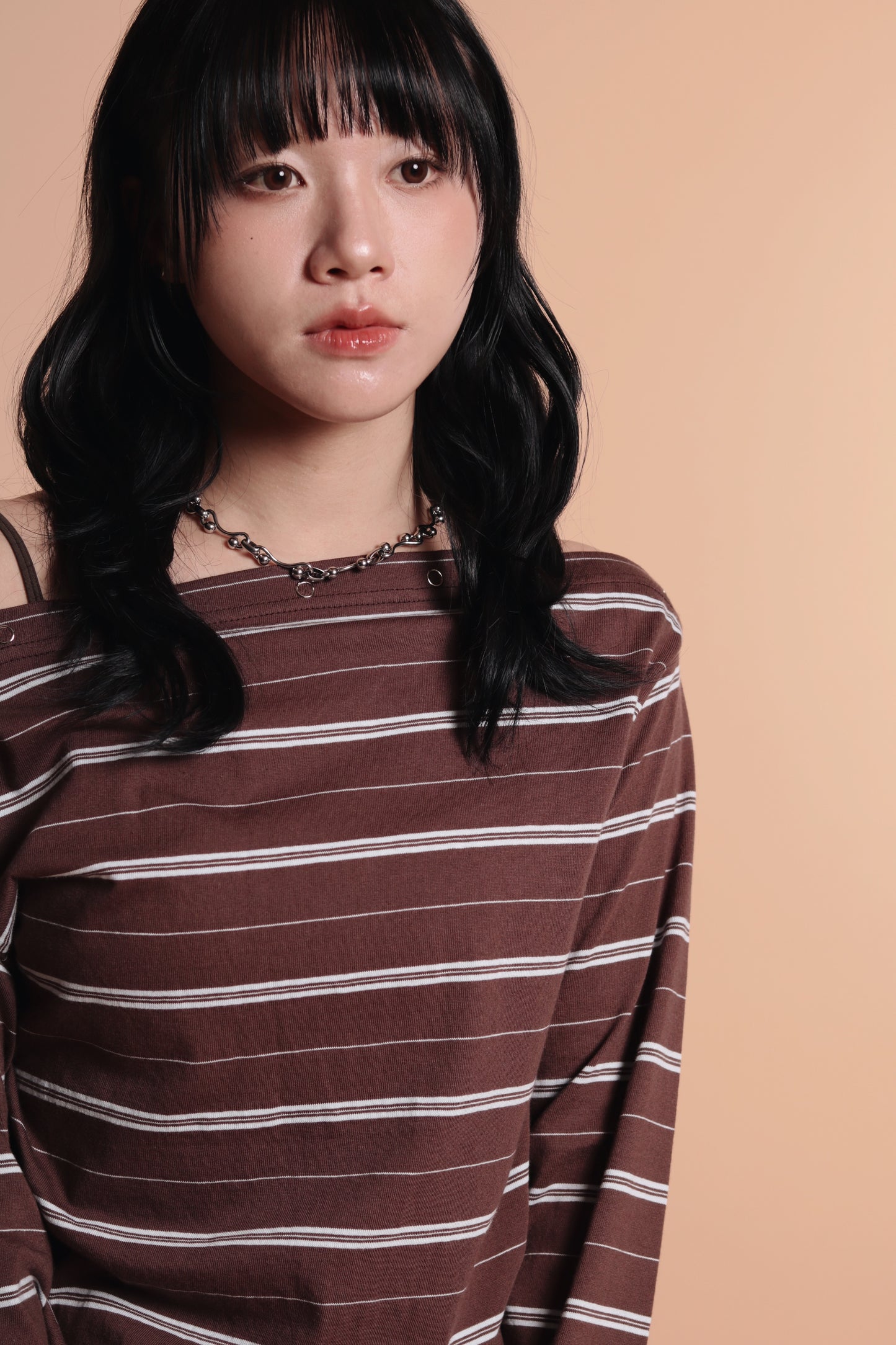 Striped Top (Brown)