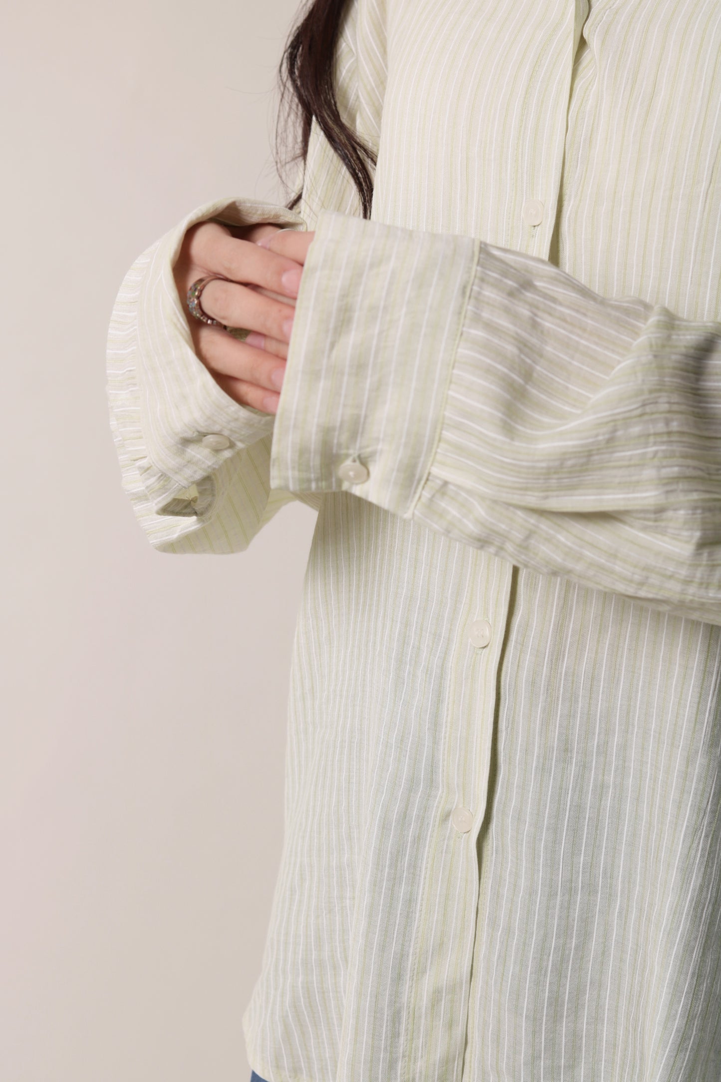 Autumn Striped Shirt (Lime)