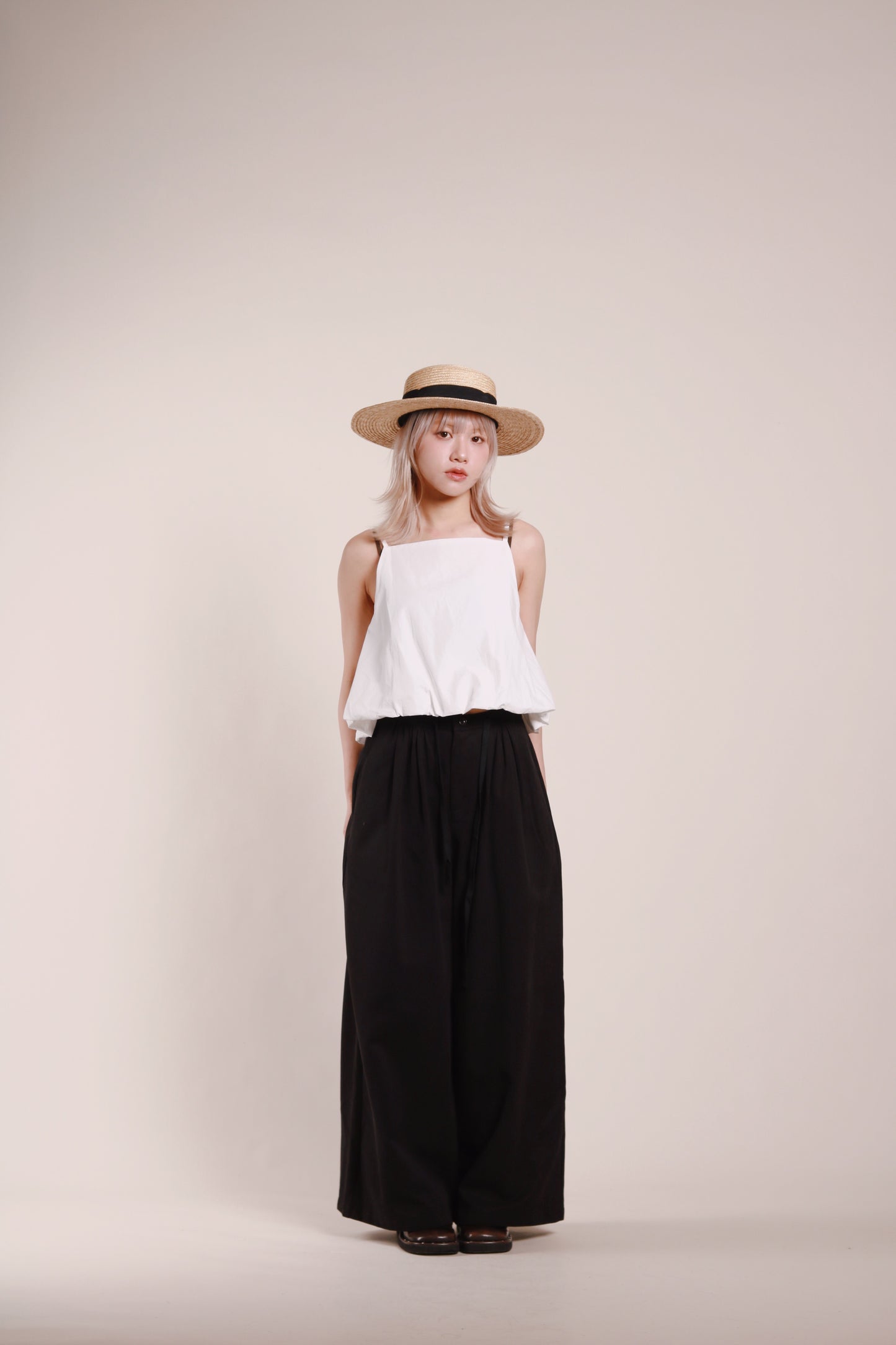 Renne Wide Leg Pants (Black)