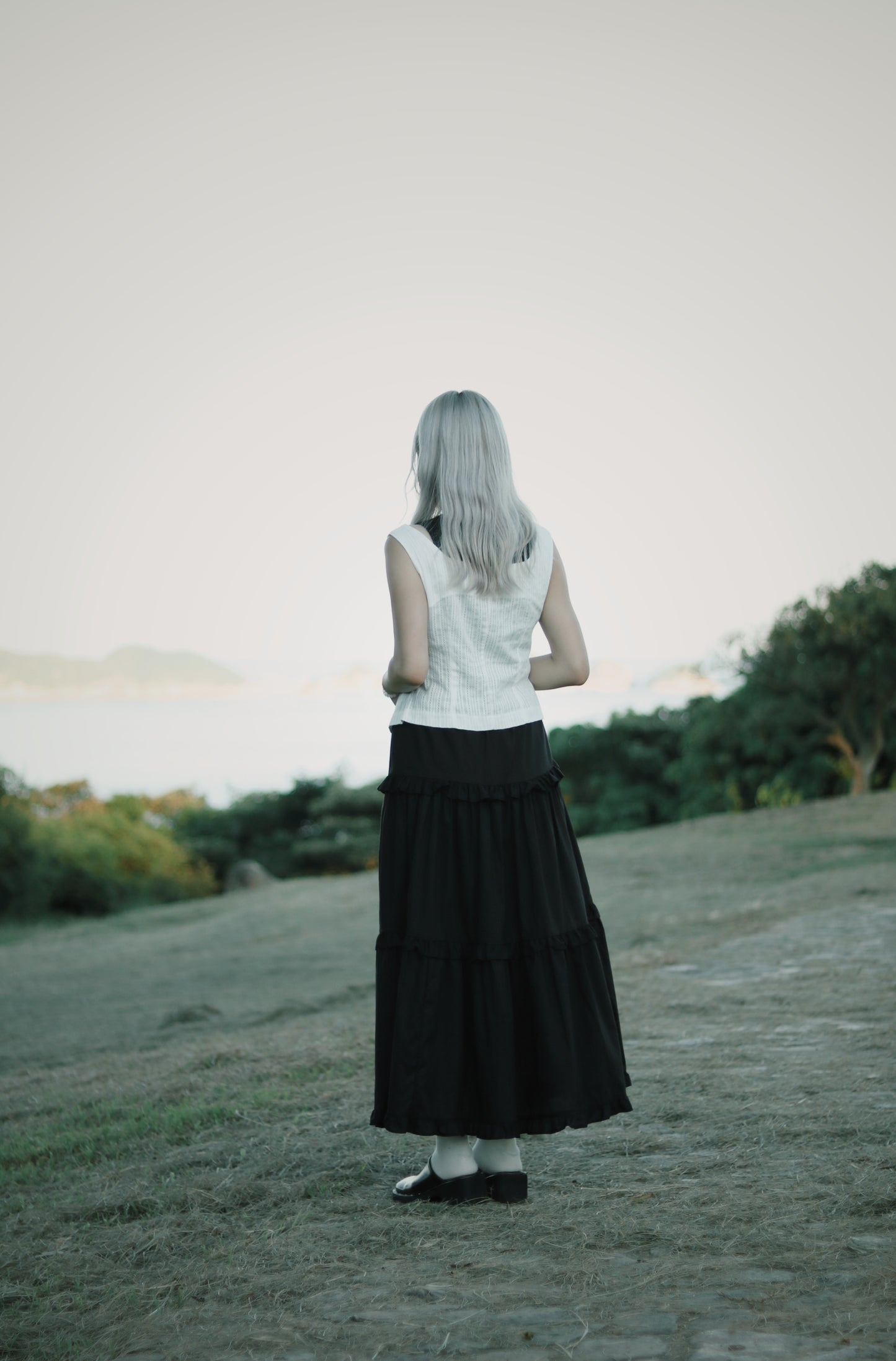 Ruffle Skirt (Black)