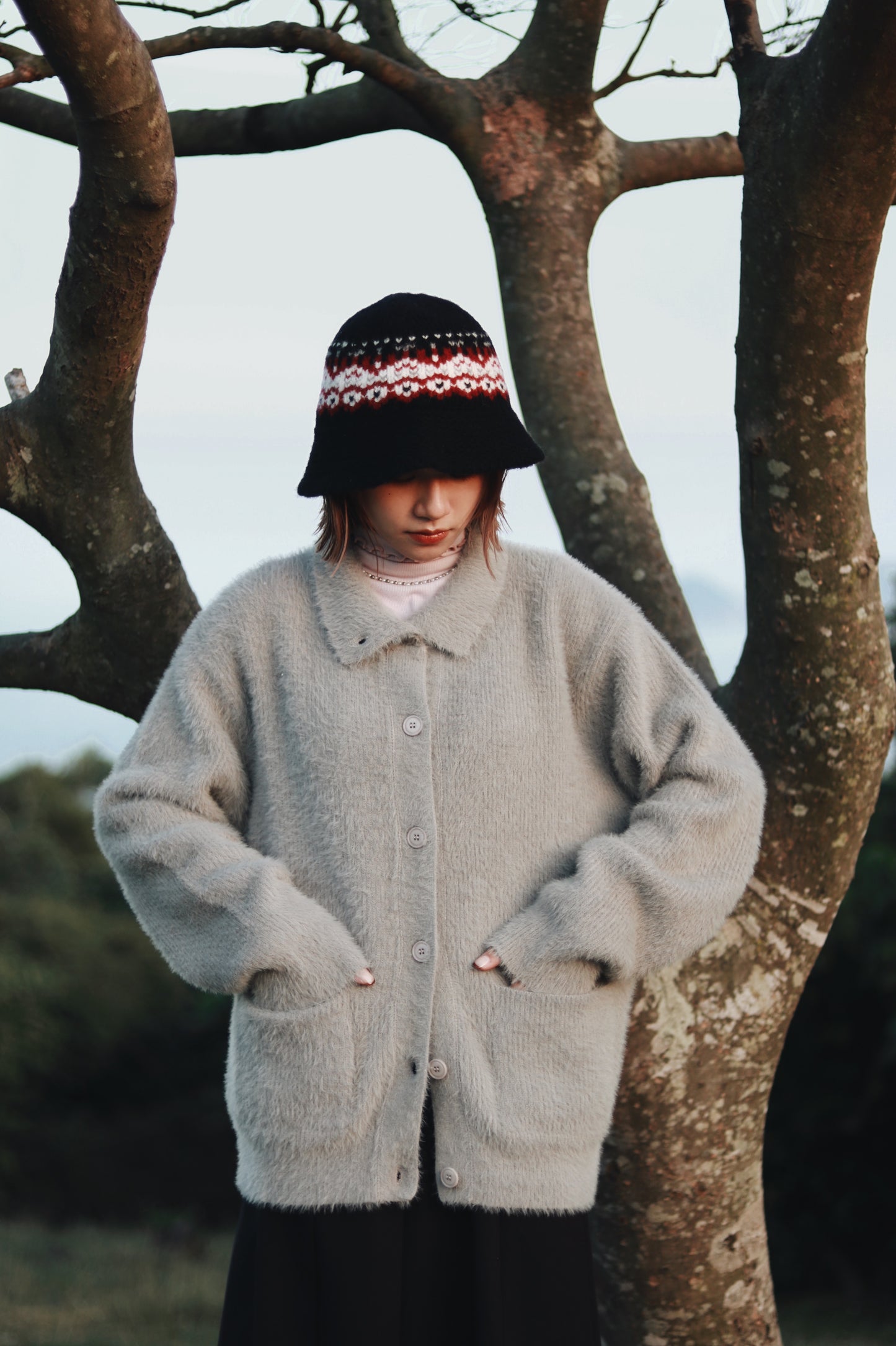 Snow Bucket Hat (Black)