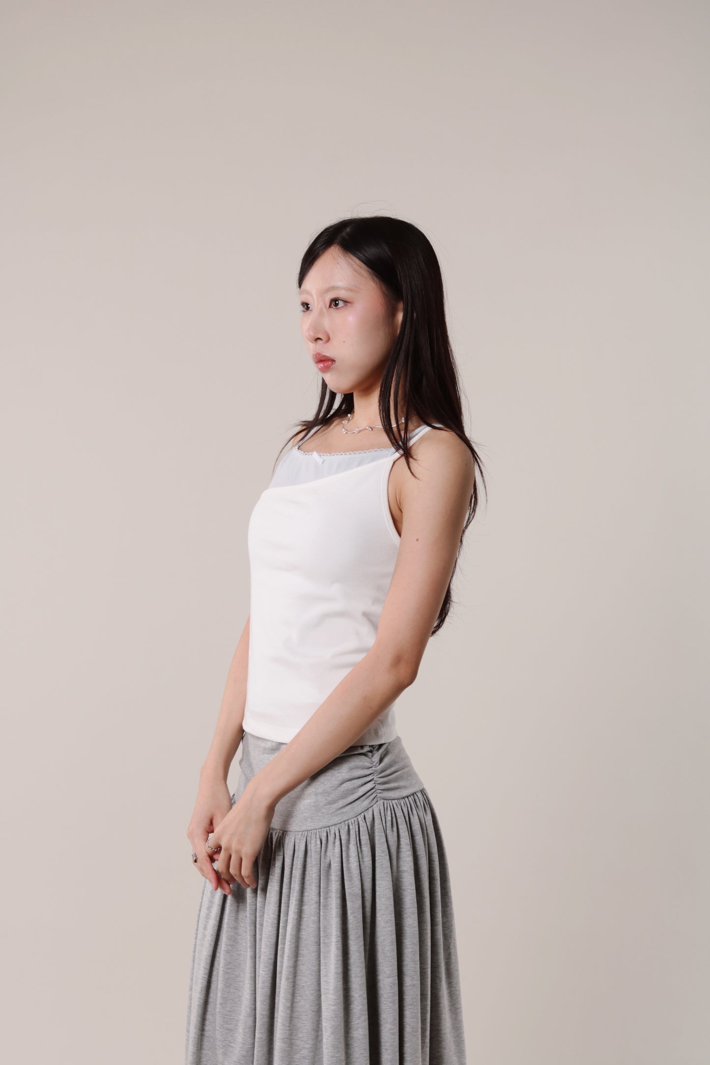 Asymmetric Cami (White)