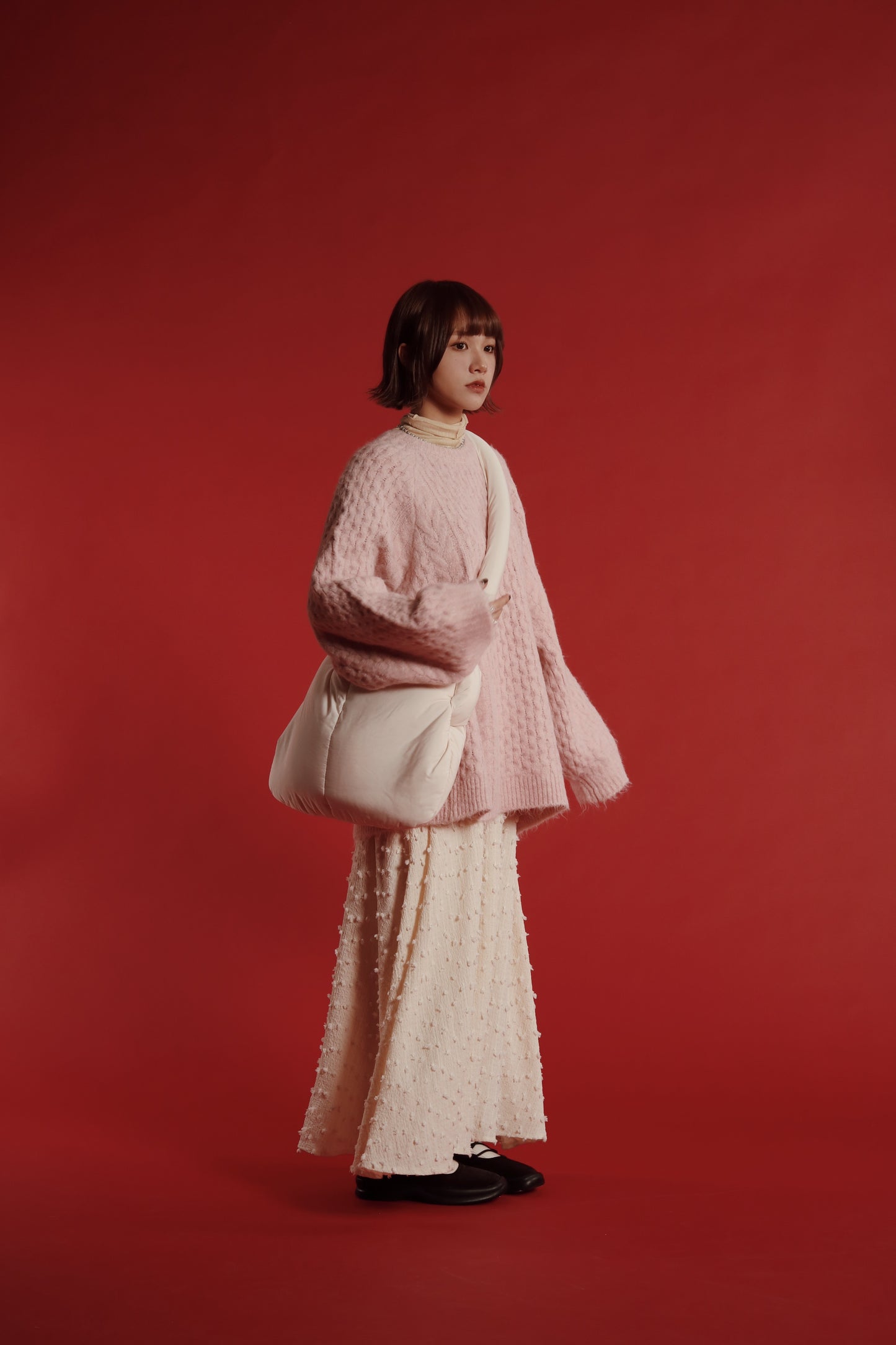 Doll Cloud Bag (Black/Brown/Ivory)