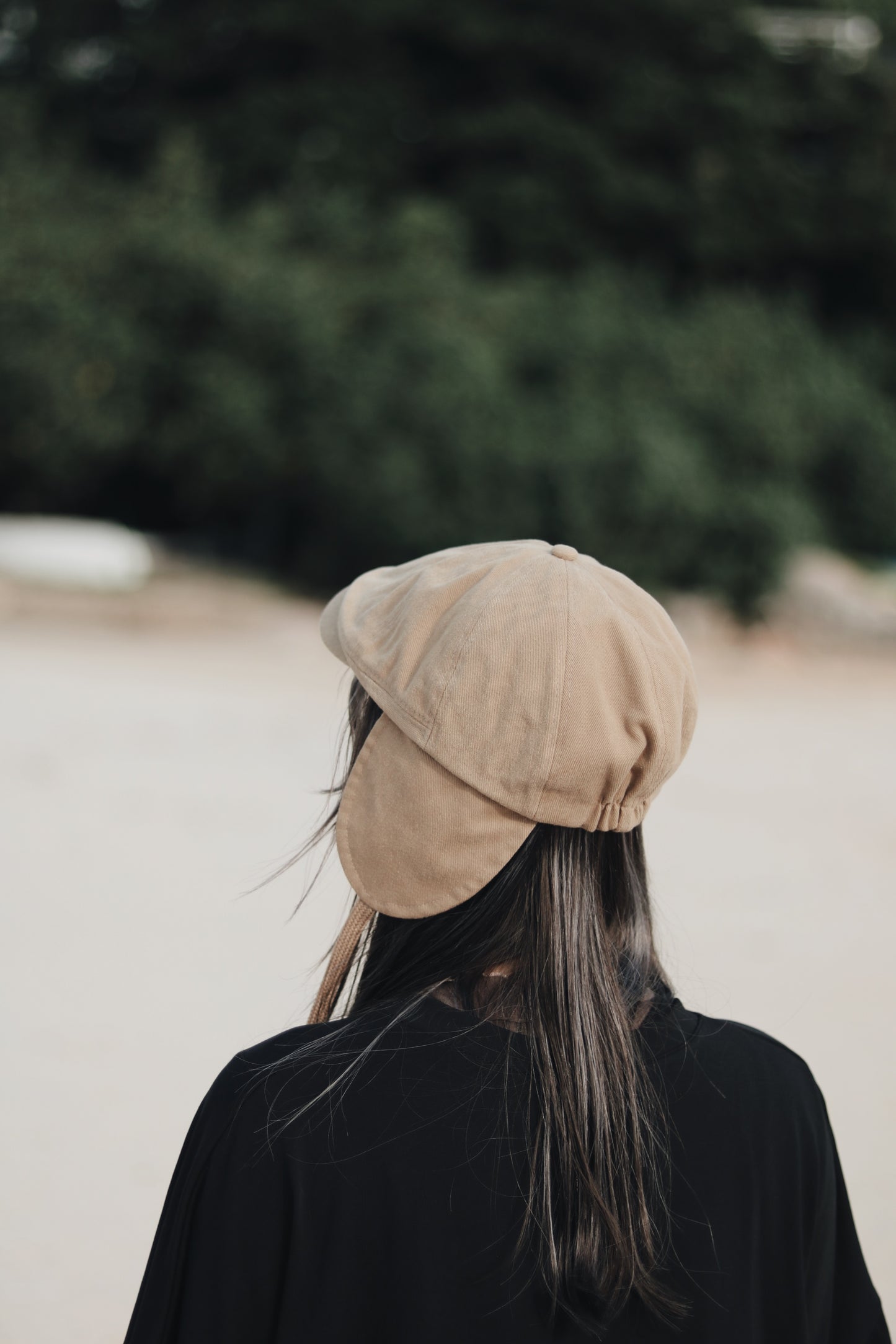 Snoopy Hat (Beige/Black/White)