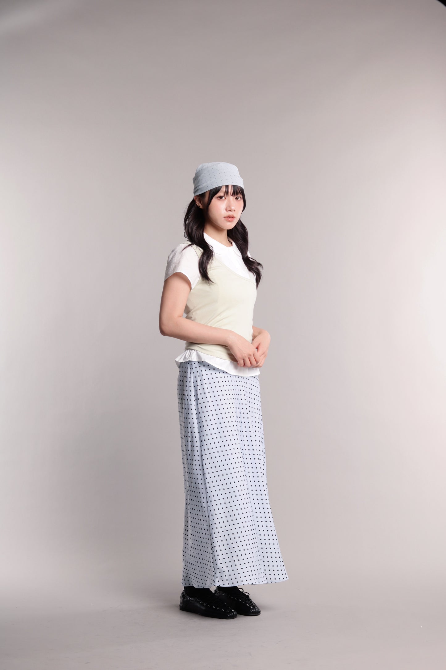 Polka Dot Scarf (Sky)