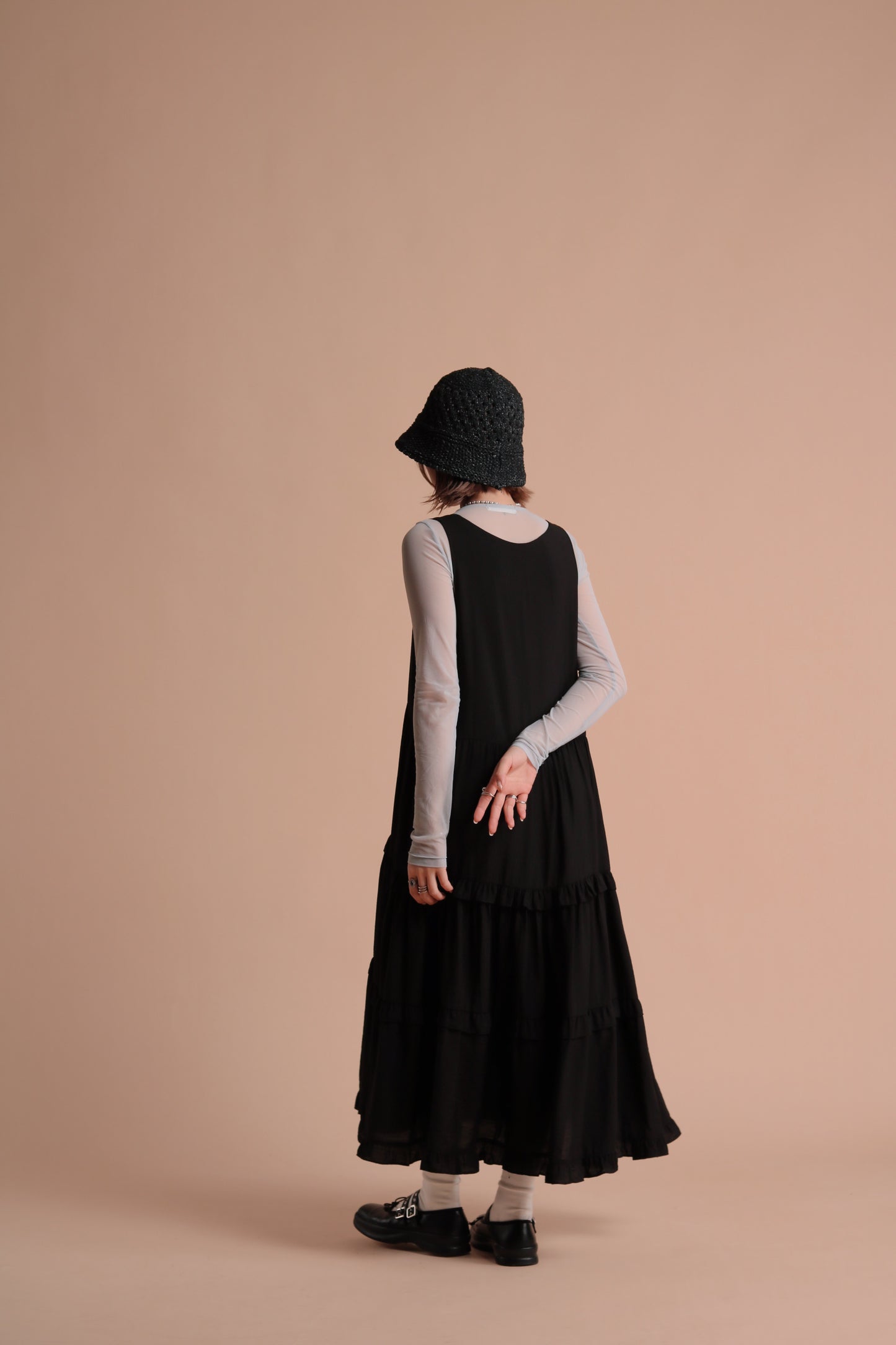 Alva Ruffle Dress (Black)