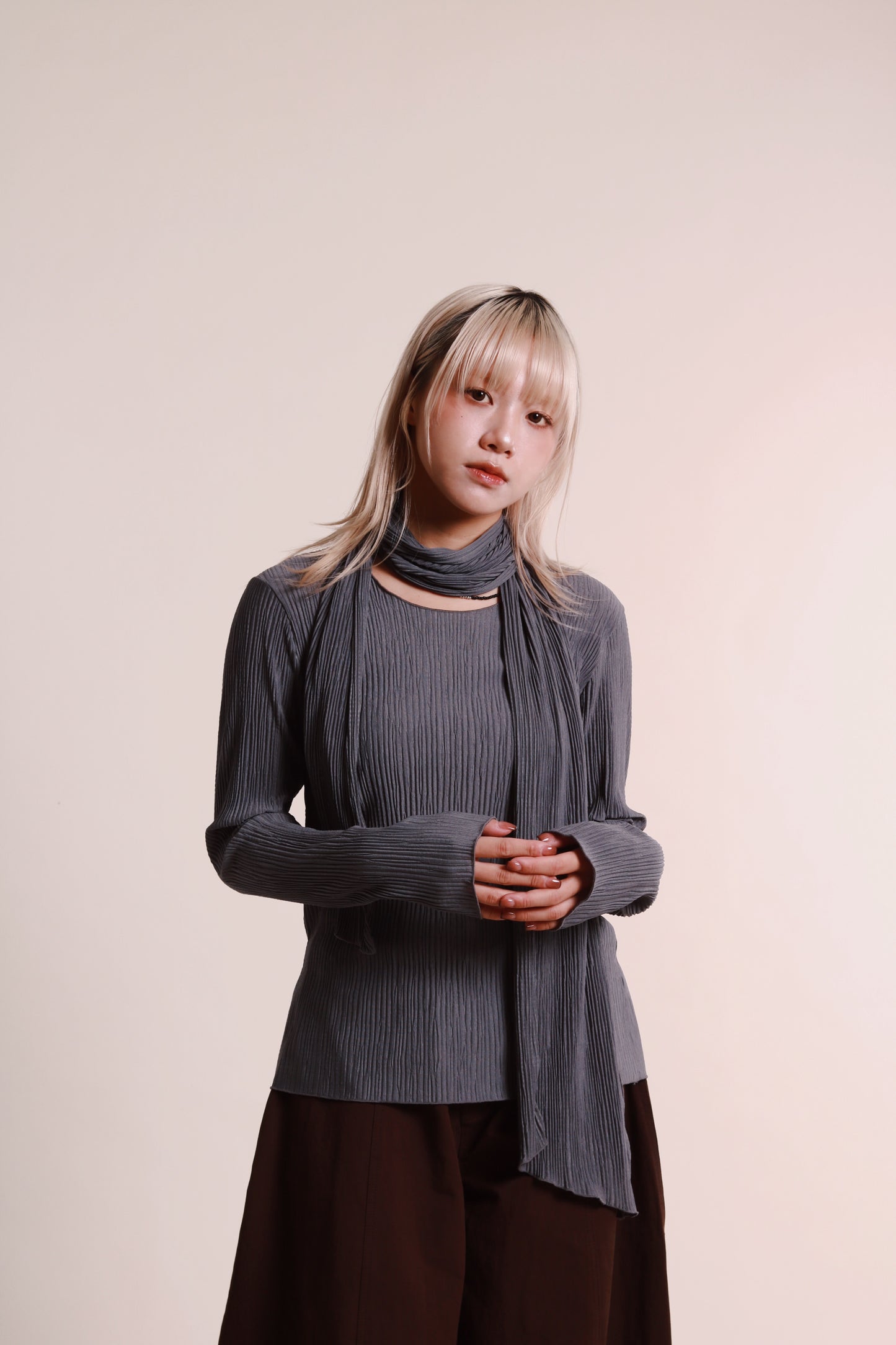 Lenny Top Set (Grey Blue)