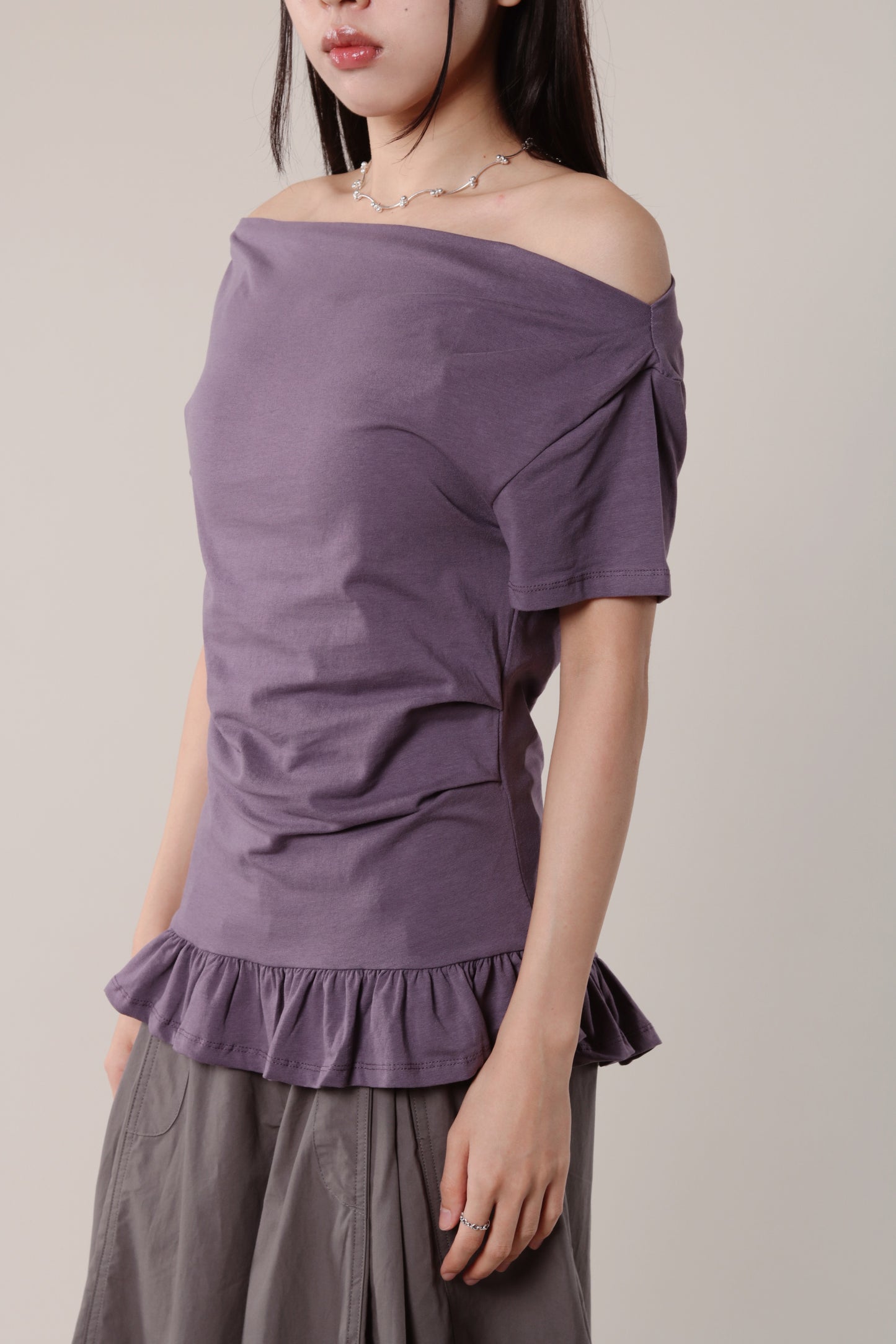 Ruffle Top (Purple)